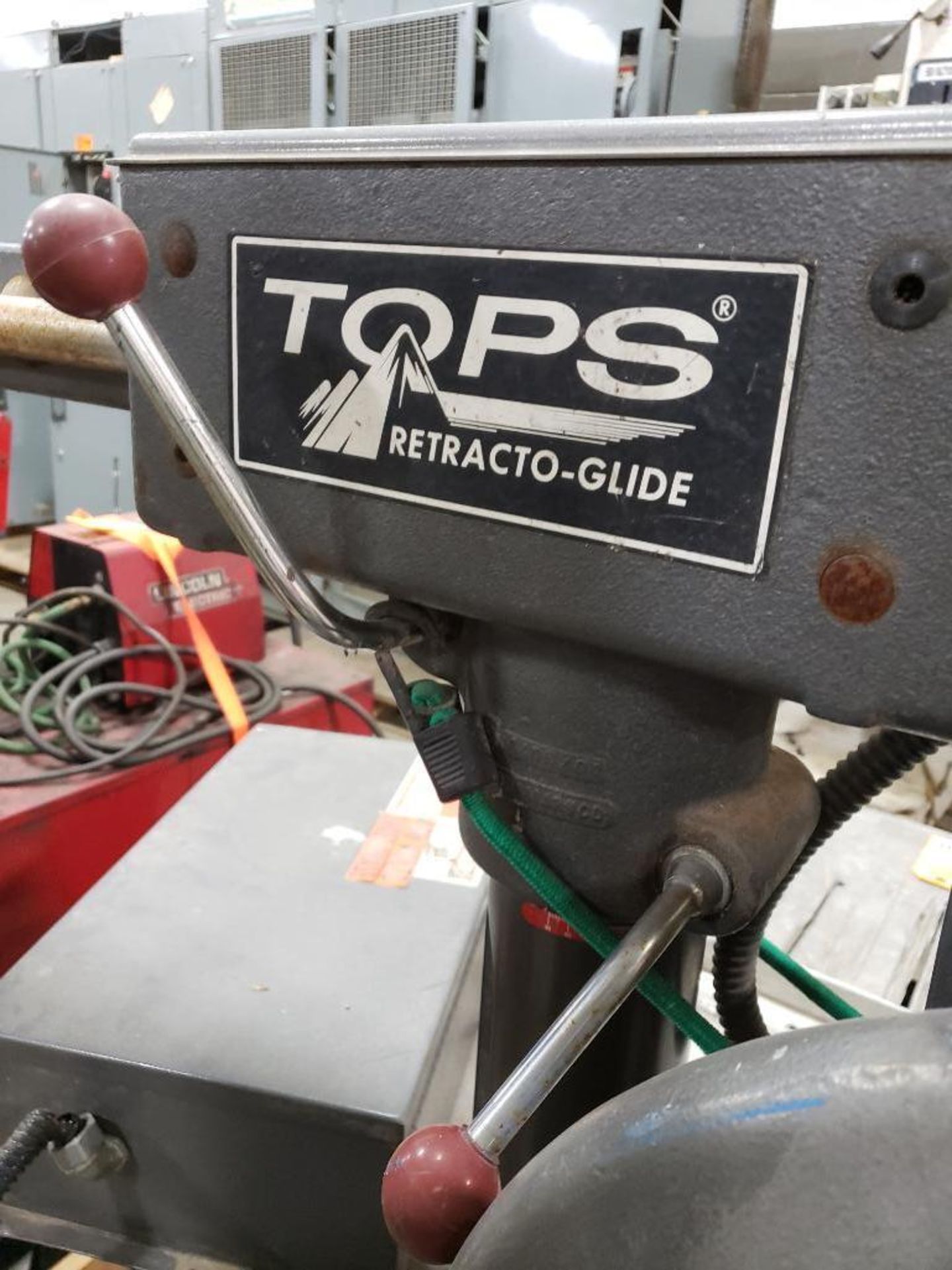Tops retracto-saw radial arm saw. 3 phase, 460v. - Image 4 of 5