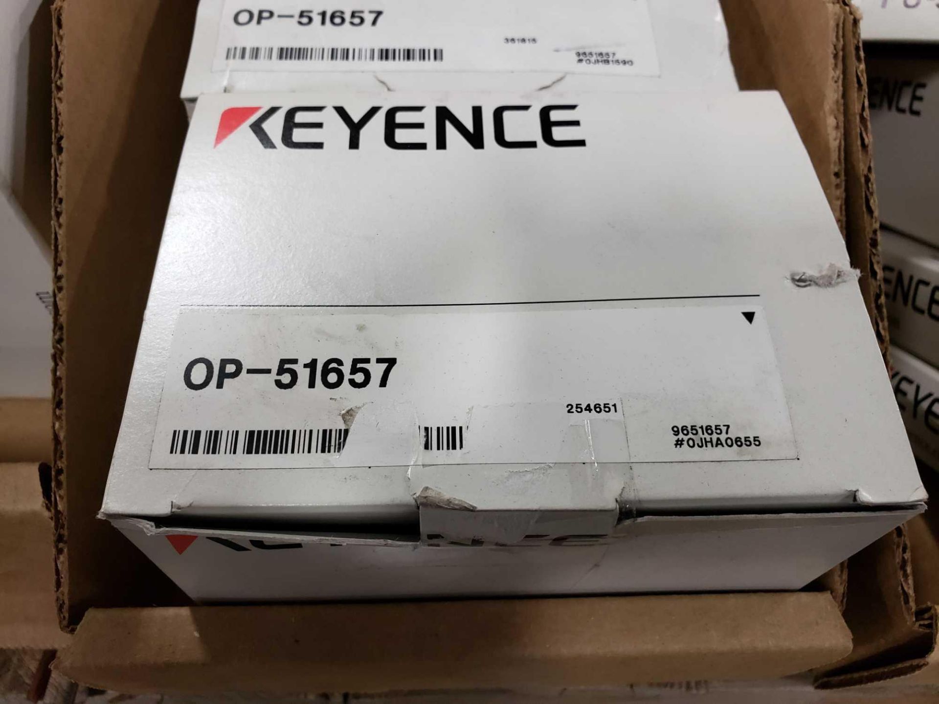Qty 3 - Keyence ribbon connector OP-51657. New in box. - Image 2 of 2