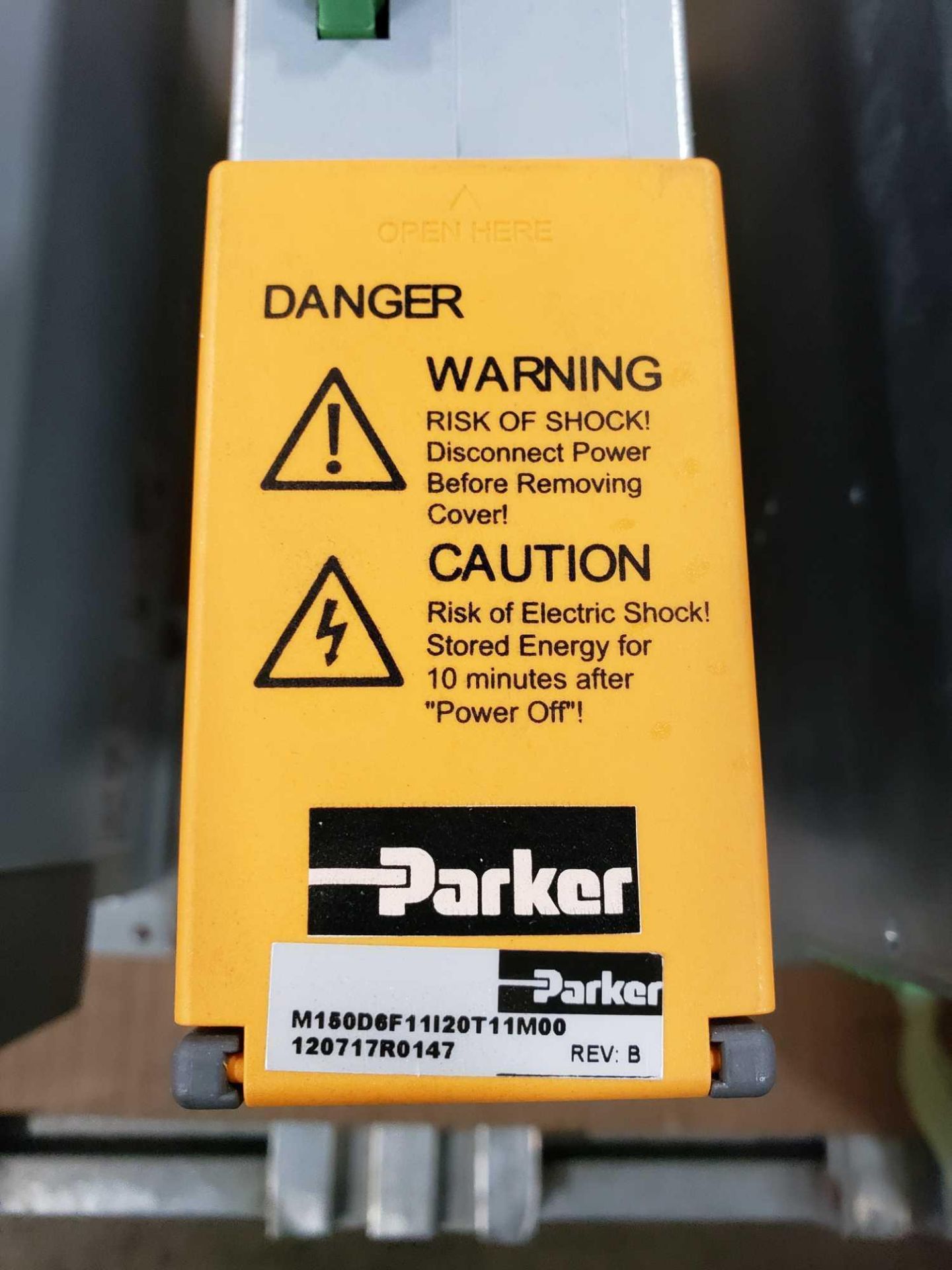 Parker Compax 3 drive, model M150D6F11I20T11M00. part number C3M150D6F11I20T11M00S1. - Image 2 of 3