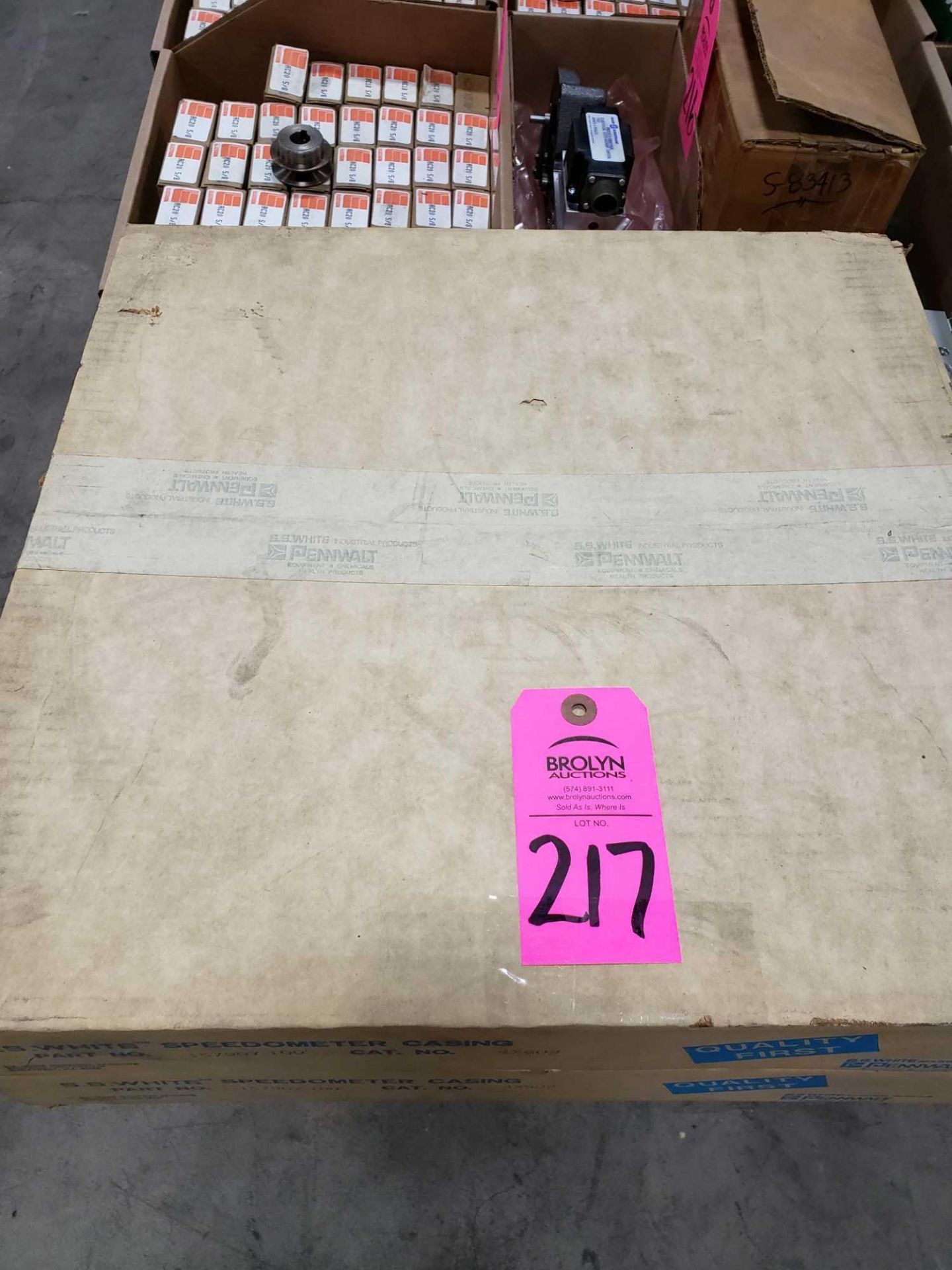 Qty 2 - S.S. White speedometer casing part number 15790Y-100, catalog 4X602. New in box.