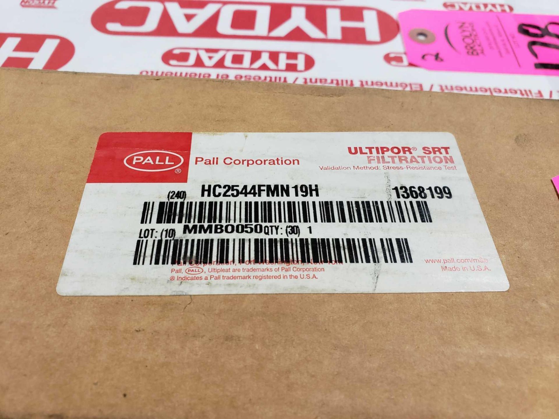 Qty 2 - Pall Ultipor filter catalog HC2544FMN19H. New in box. - Image 2 of 2