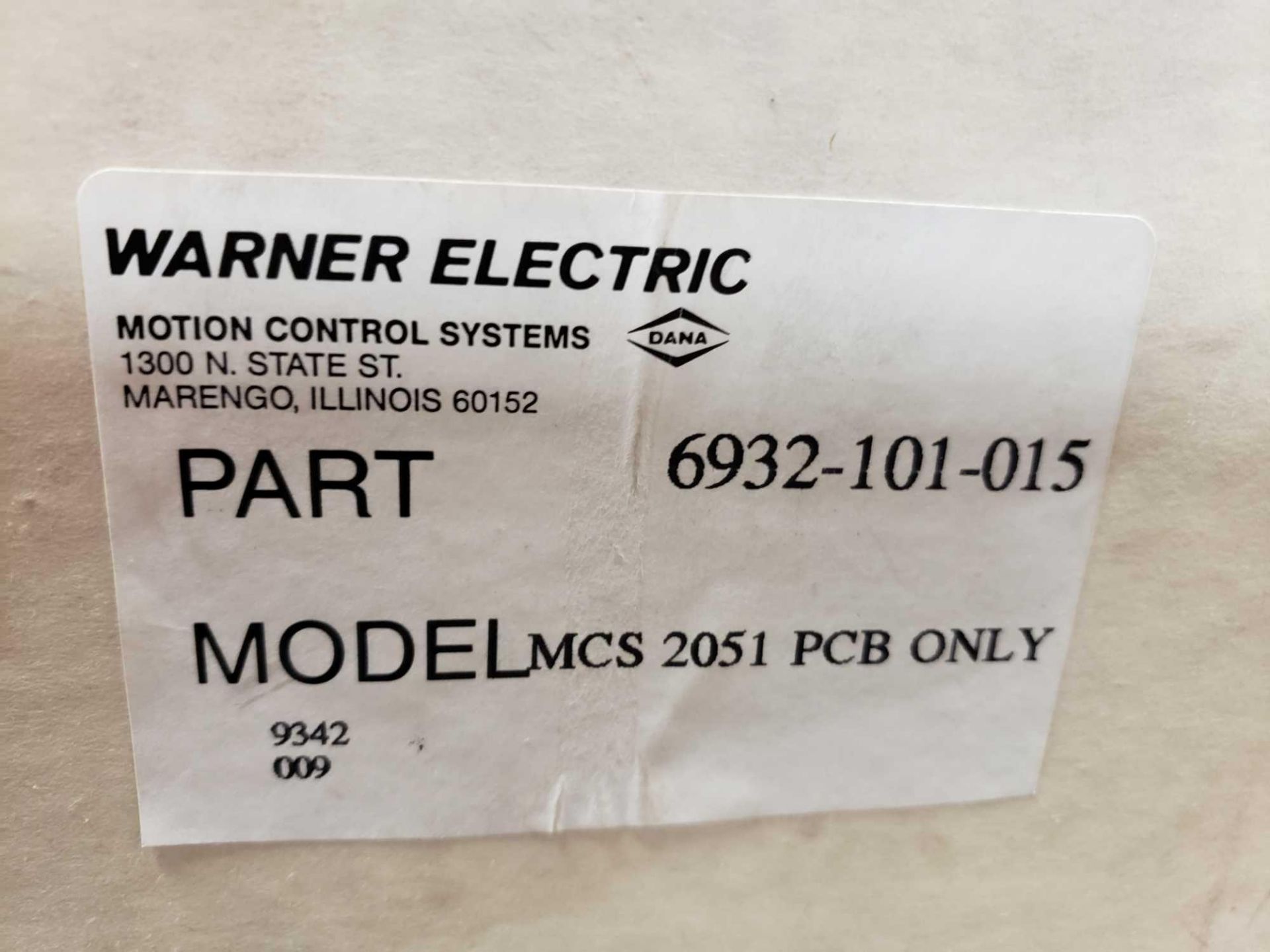 Warner Electric model MCS-2051 pcb control board. - Image 4 of 4