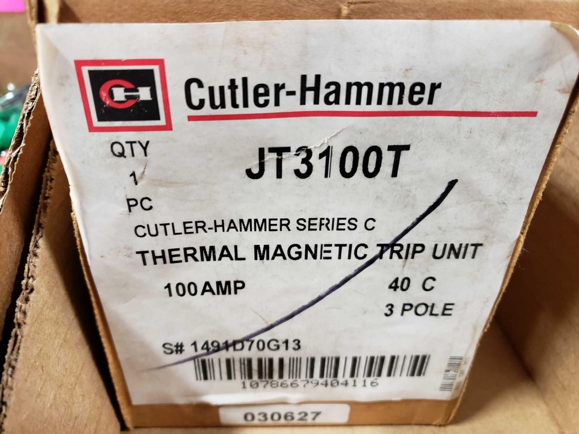 Cutler Hammer thermal magnetic trip unit model JT3100T. New in box. - Image 2 of 2