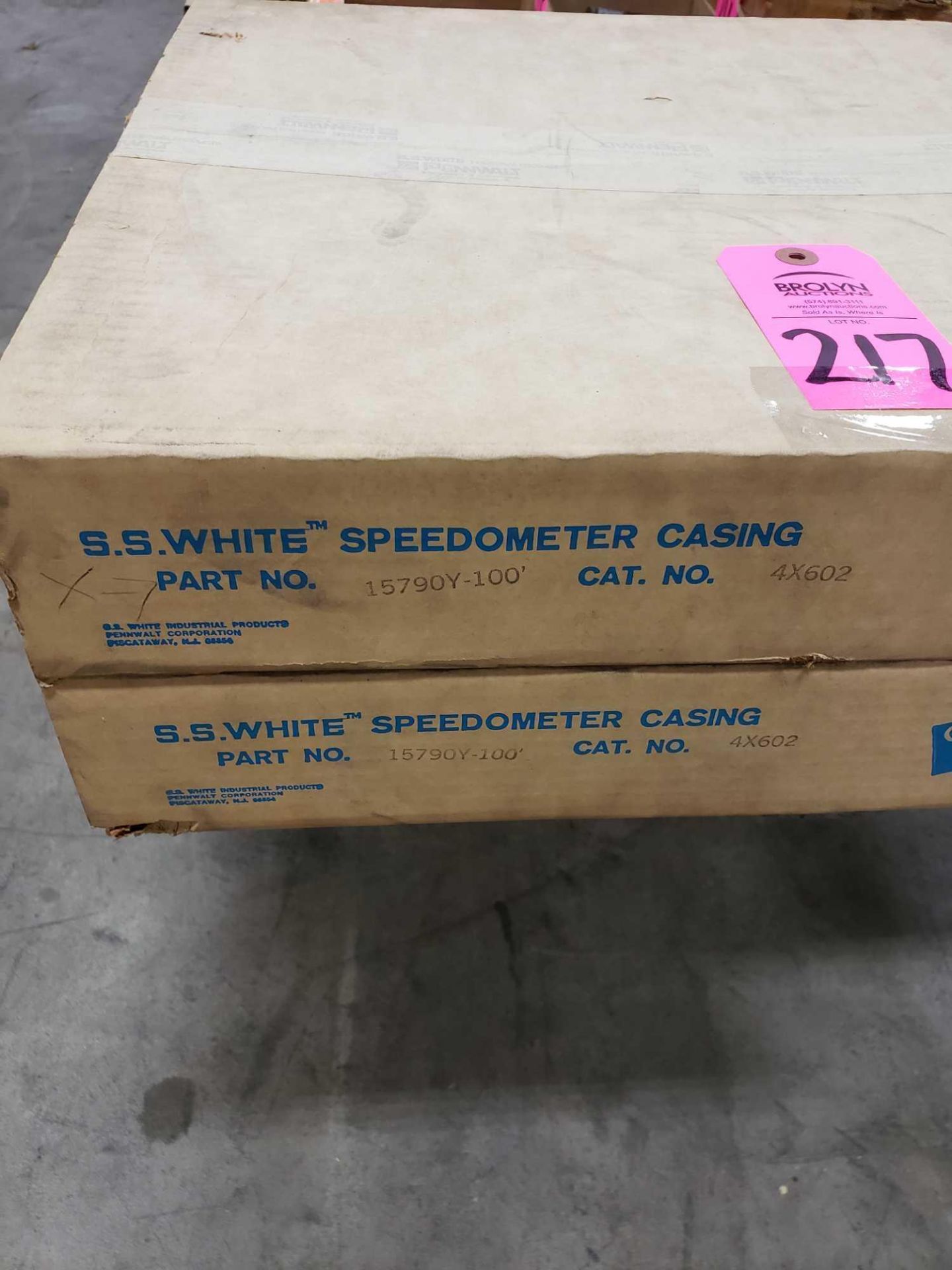 Qty 2 - S.S. White speedometer casing part number 15790Y-100, catalog 4X602. New in box. - Image 2 of 3