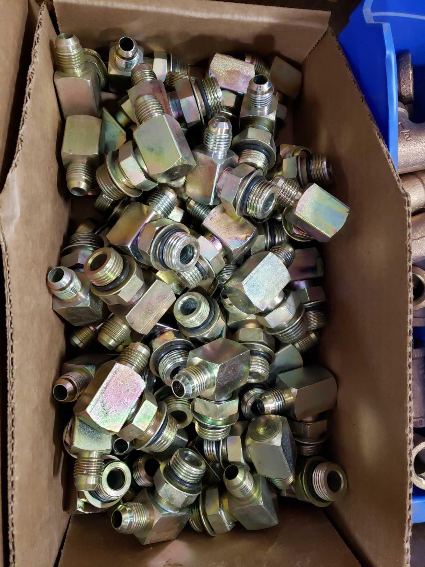 Lot of assorted hydraulic fittings, some brass. New as pictured. - Image 2 of 3