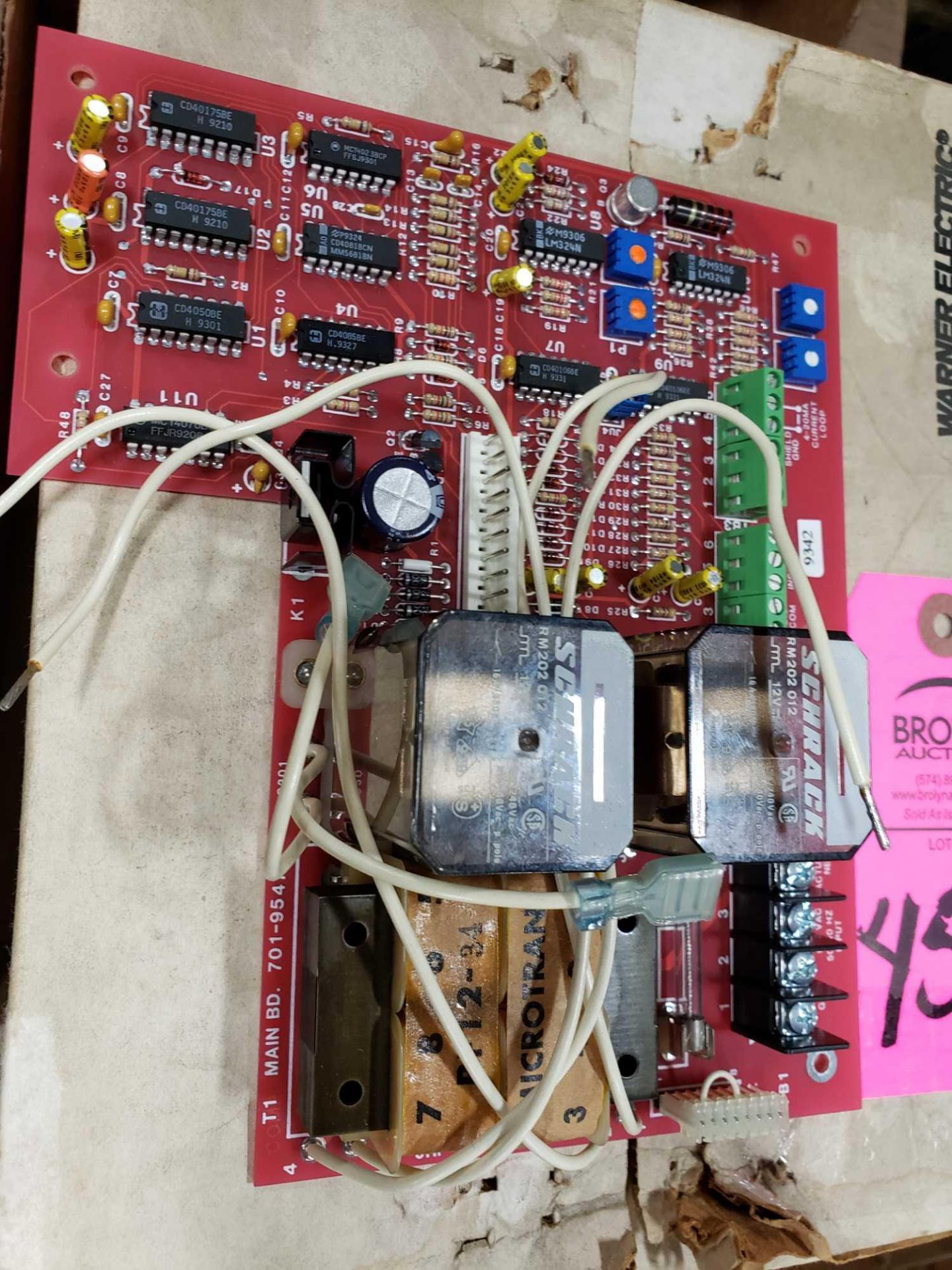 Warner Electric model MCS-2051 pcb control board. - Image 2 of 4
