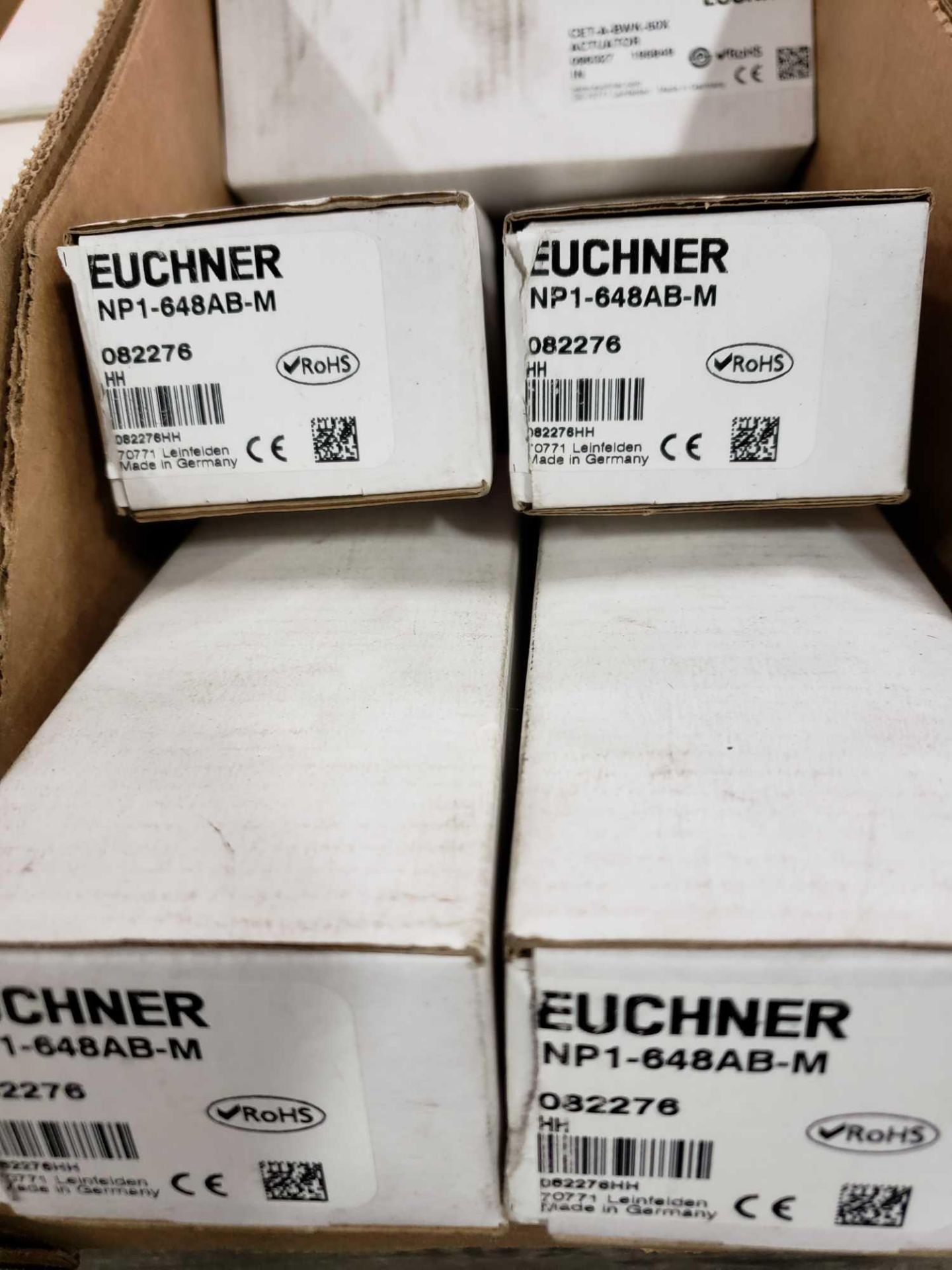 Qty 5 - Euchner electrical, catalog (4) NP1-648AB-M and (1) CET-A-BWK-50K. New in box. - Image 2 of 3