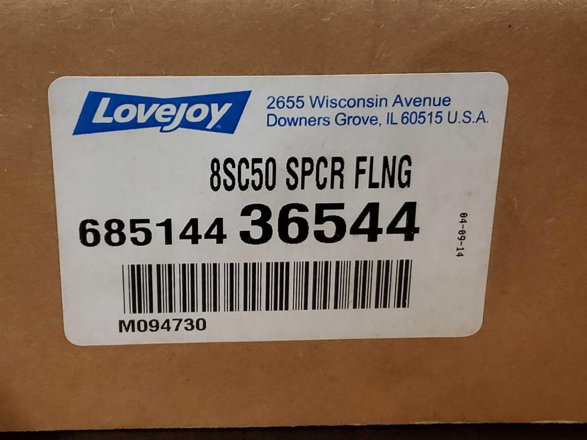 Lovejoy 8SC50 flange. New in box. - Image 2 of 2