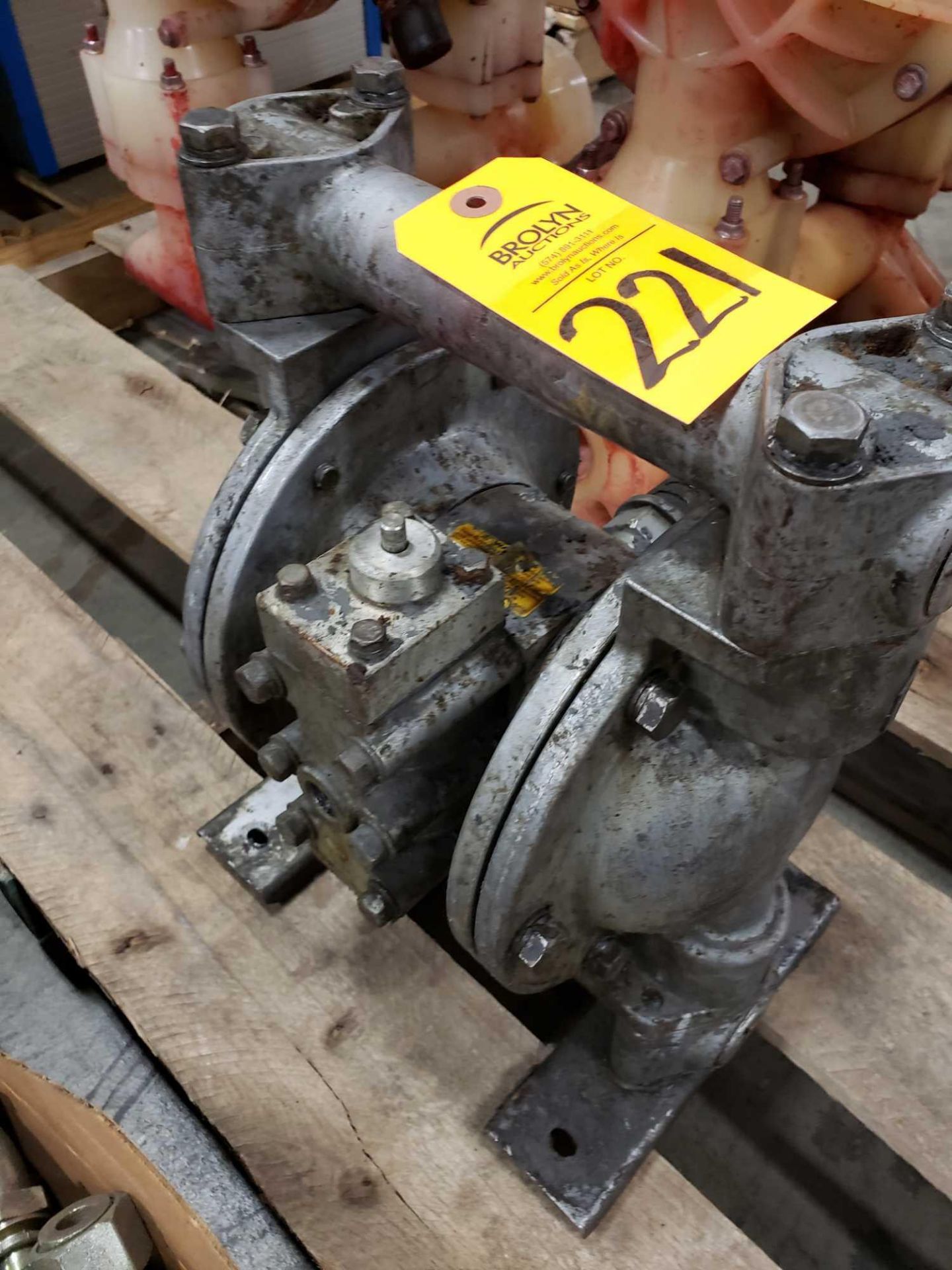 Diaphragm pump. Appears to be ARO or Ingersoll Rand. - Image 2 of 2