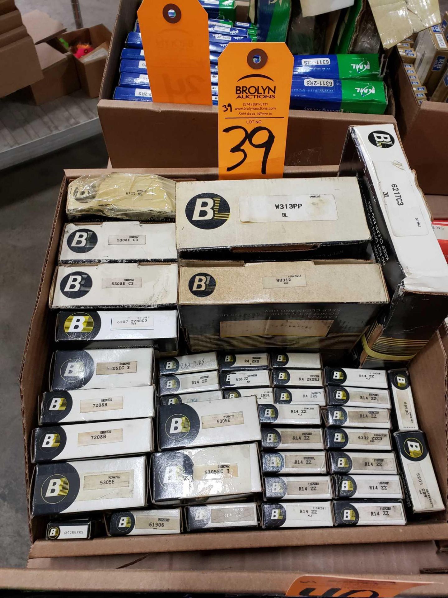 Qty 39 - Assorted BL bearings. New as pictured.