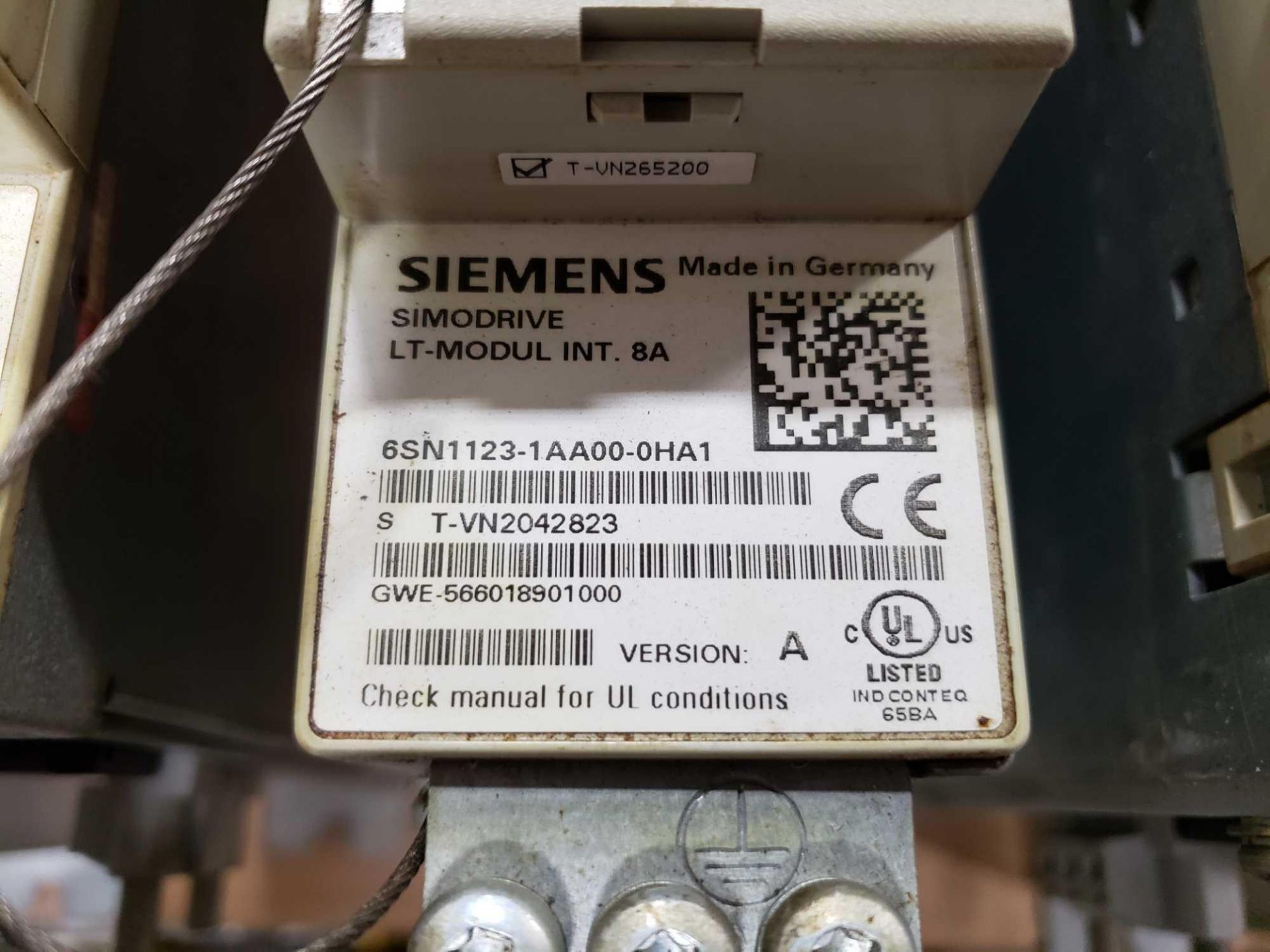 Siemens Simodrive LT-Modul Int. model 6SN1123-1AA00-0HA1. - Image 2 of 2