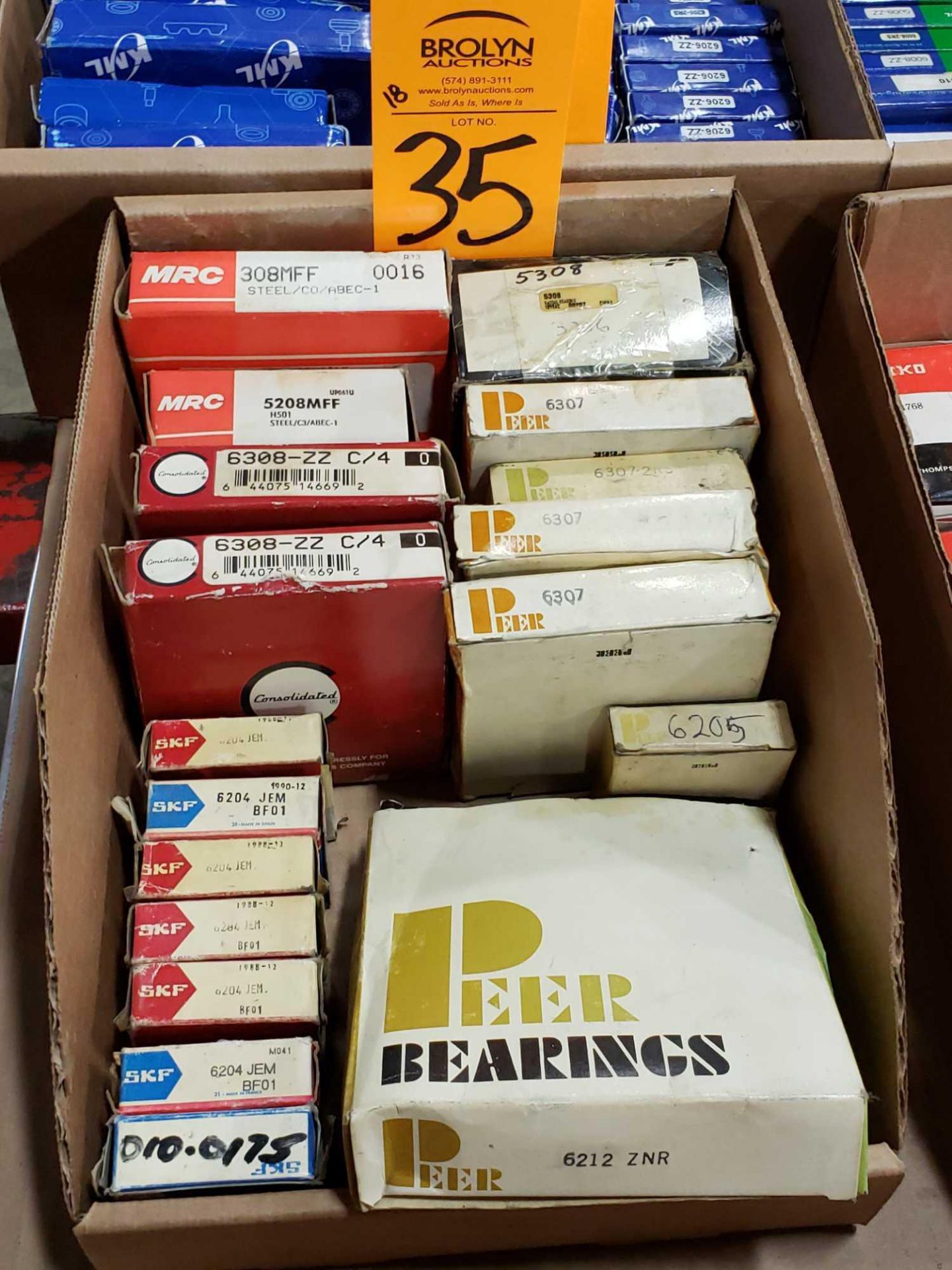 Qty 18 - Assorted bearings. New as pictured.