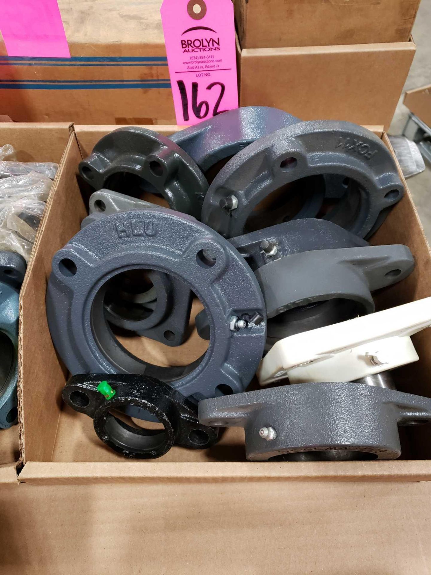 Large assortment of new bearing housings as pictured.