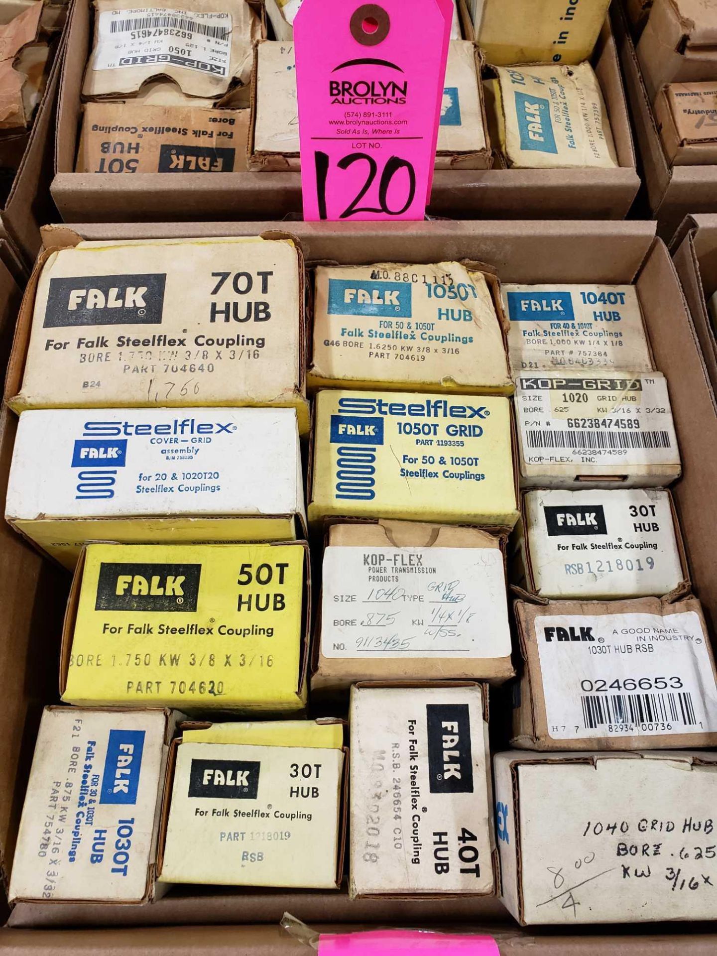Large Qty of assorted Falk and other couplings. New in box.