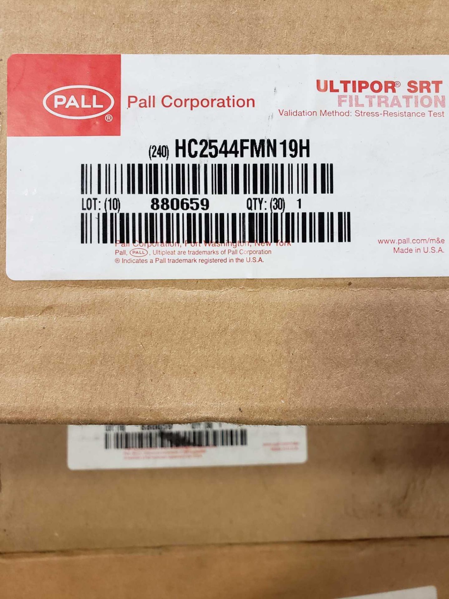 Qty 3 - Pall filter element model HC2544FMN19H. New in box. - Image 2 of 3