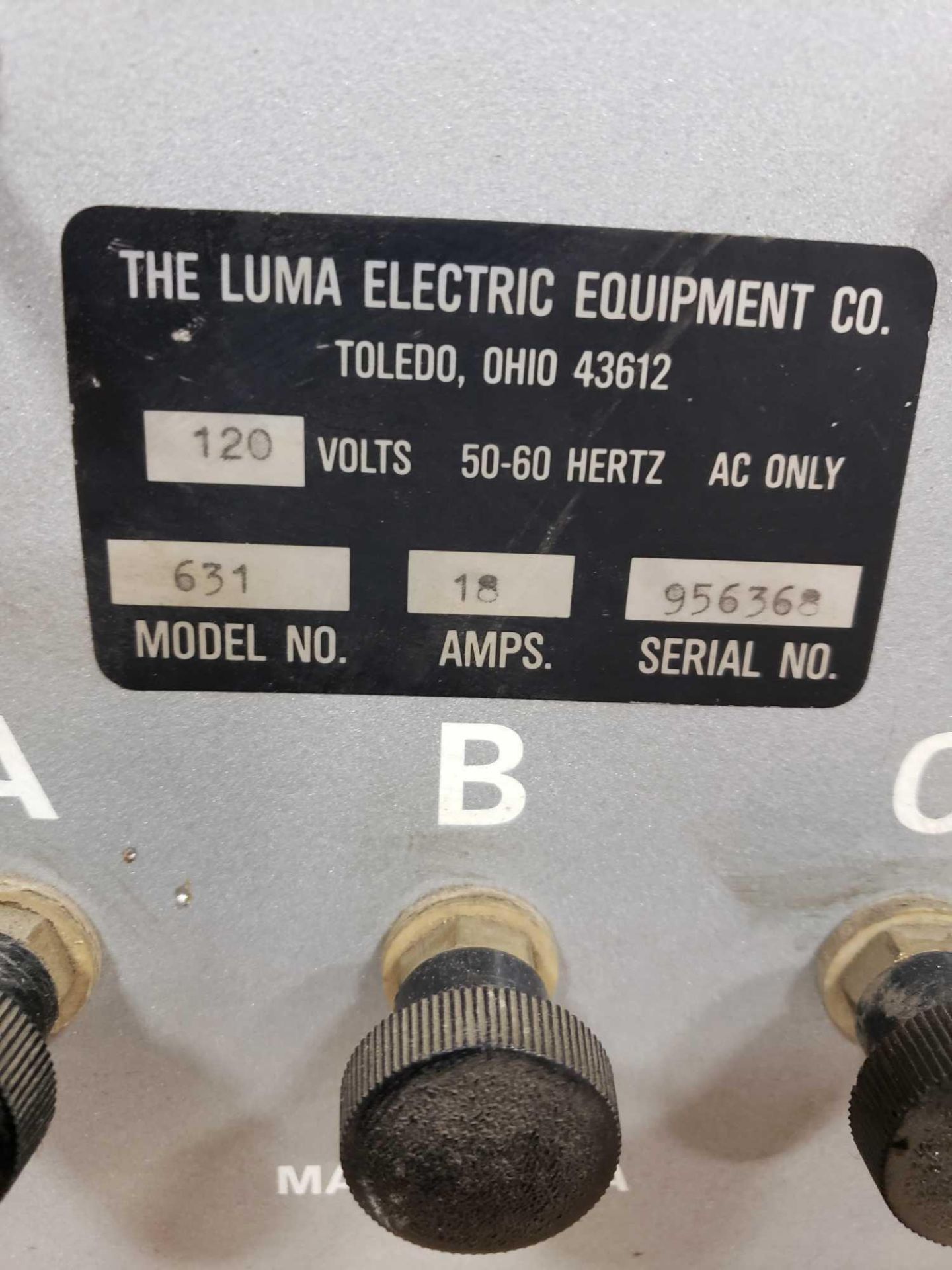 Luma Electric model 631 Soldering Tool. 120v single phase. - Image 2 of 2