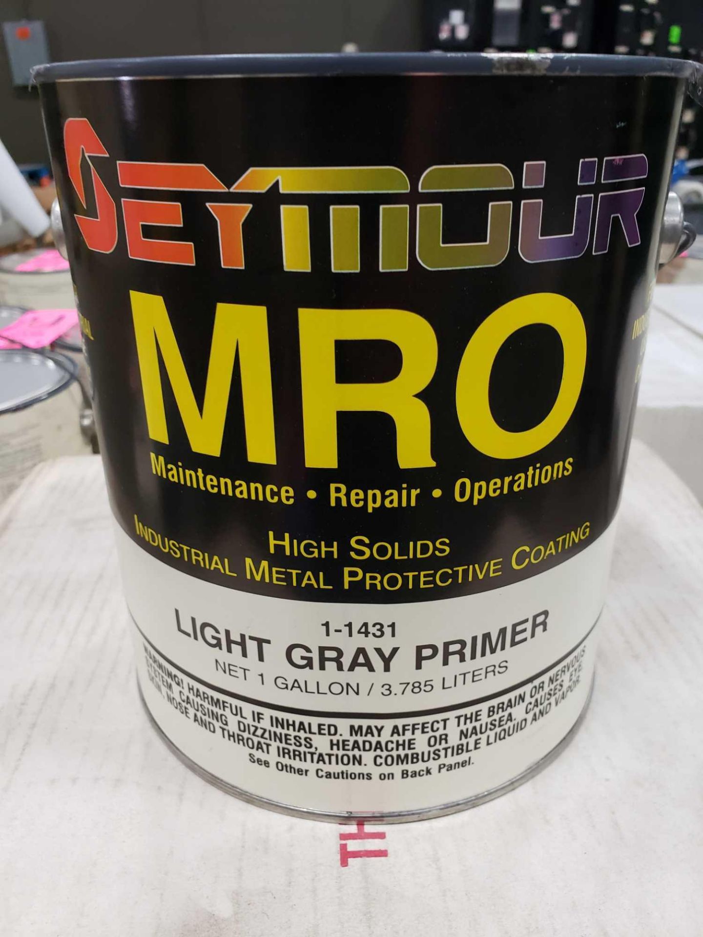 Qty 4 - Seymour MRO paint Light Gray Primer model 1-1431. New as pictured. - Image 2 of 2