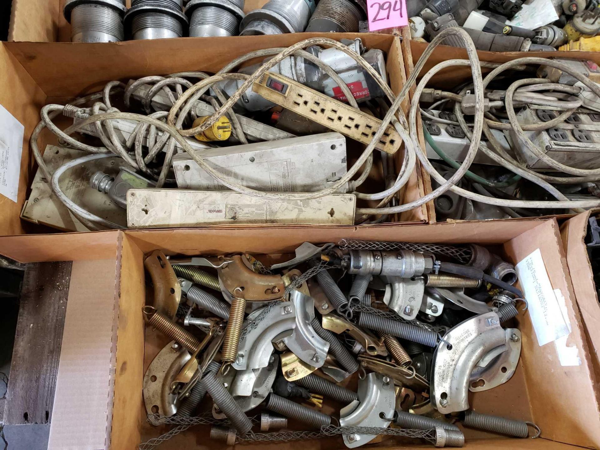 Pallet of assorted electrical parts and tools. - Image 4 of 6