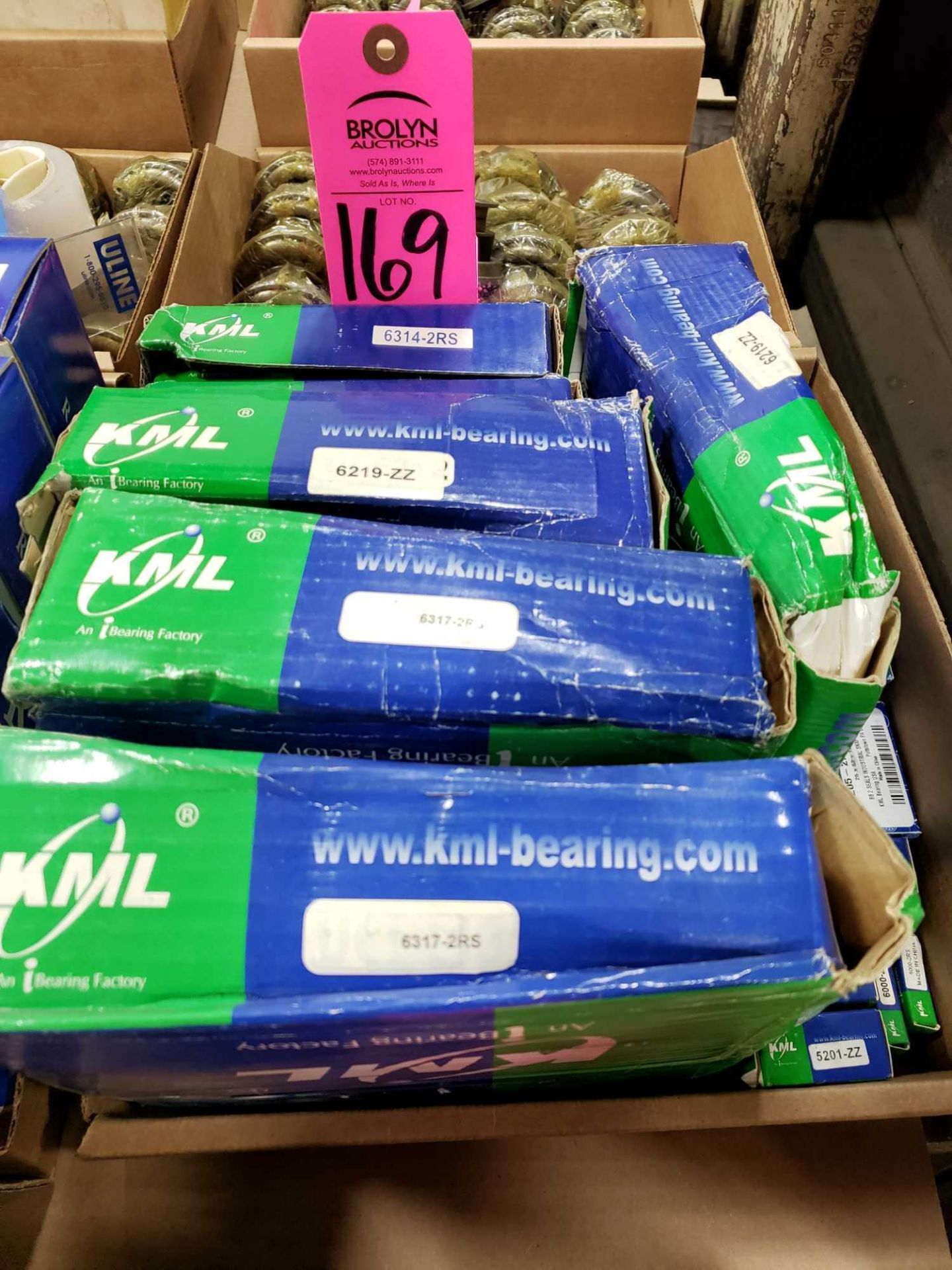 Qty 25 - Assorted KML bearings. New in box as pictured.