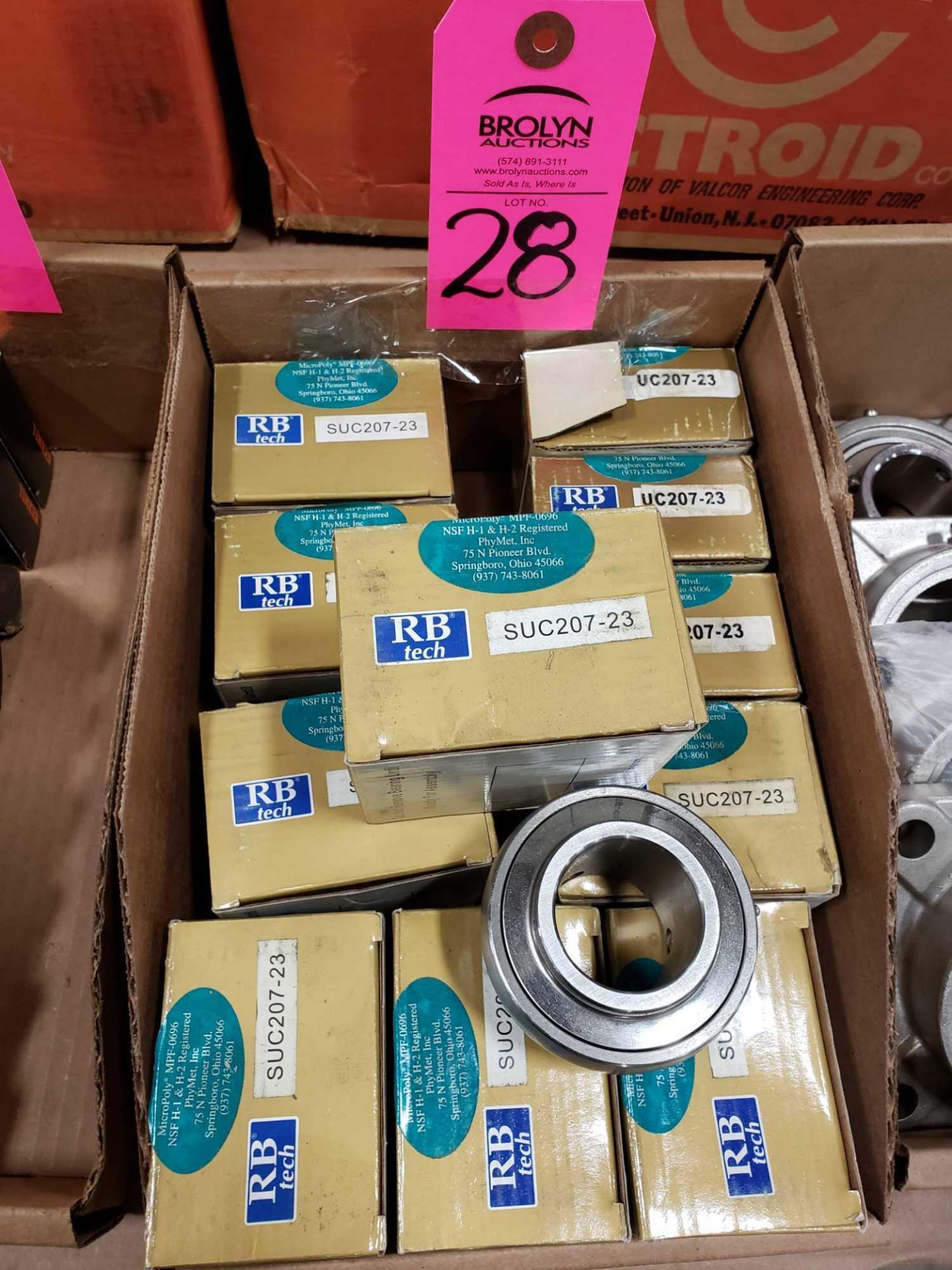 Qty 11 - Assorted RB Tech bearings. All new as pictured.