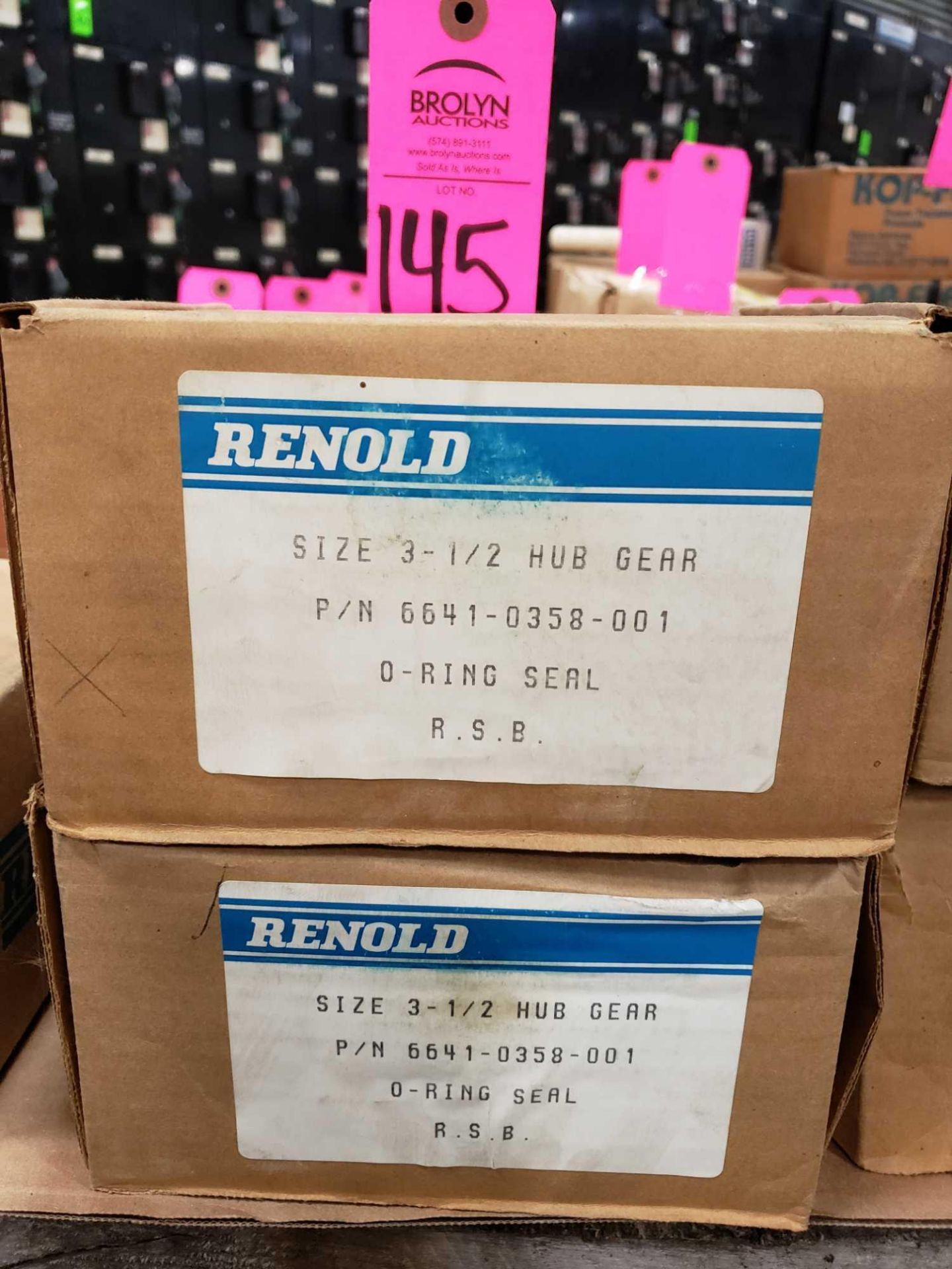 Qty 2 - Renold size 3-1/2 hub gear part number 6641-0358-001. New in box. - Image 2 of 2
