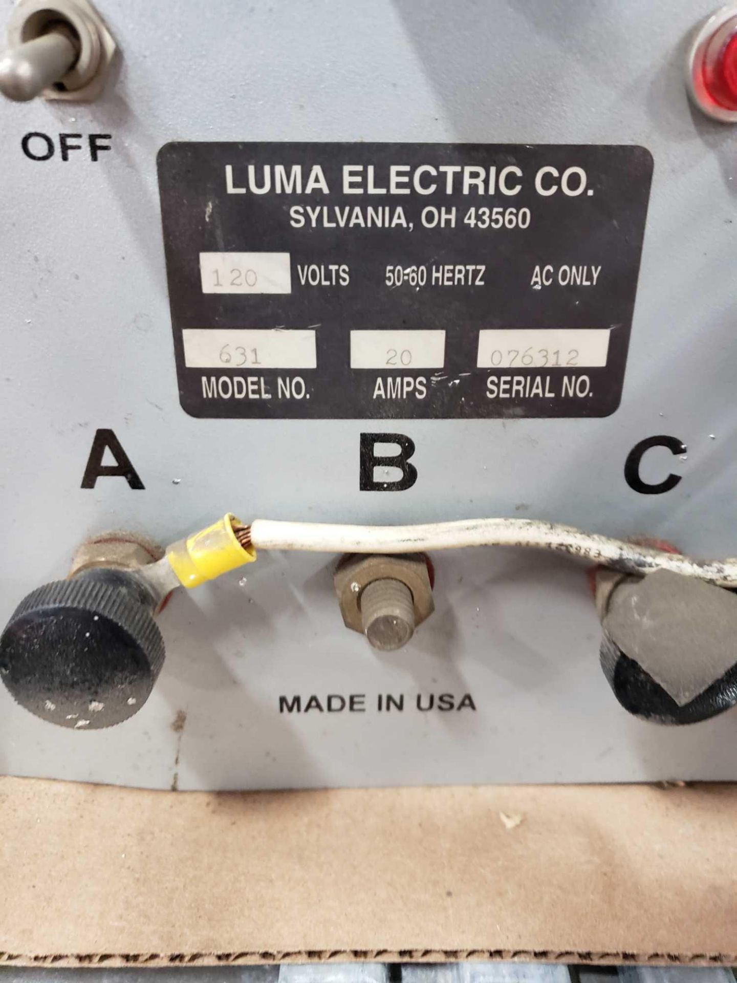 Luma Electric model 631 Soldering Tool. 120v single phase. - Image 2 of 3