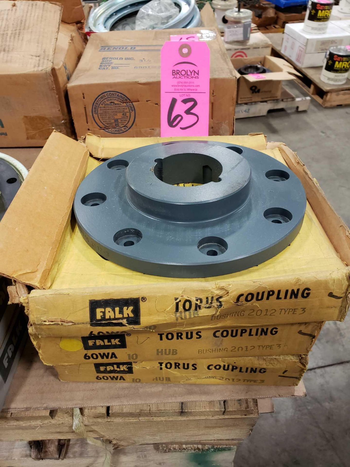 Qty 3 - Falk Torus model 60WA10 bushing type 3. New in box.