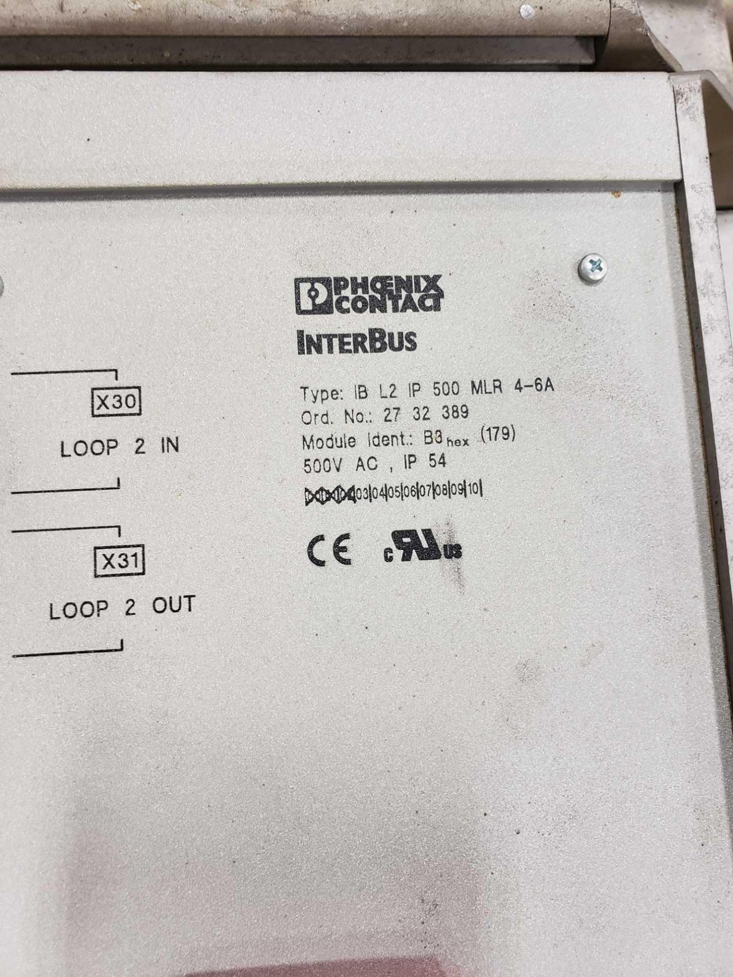 Qty 2 - Phoenix Contact Interbus IB-L2-IP-500-MLR-4-6A remote field controller. - Image 2 of 2