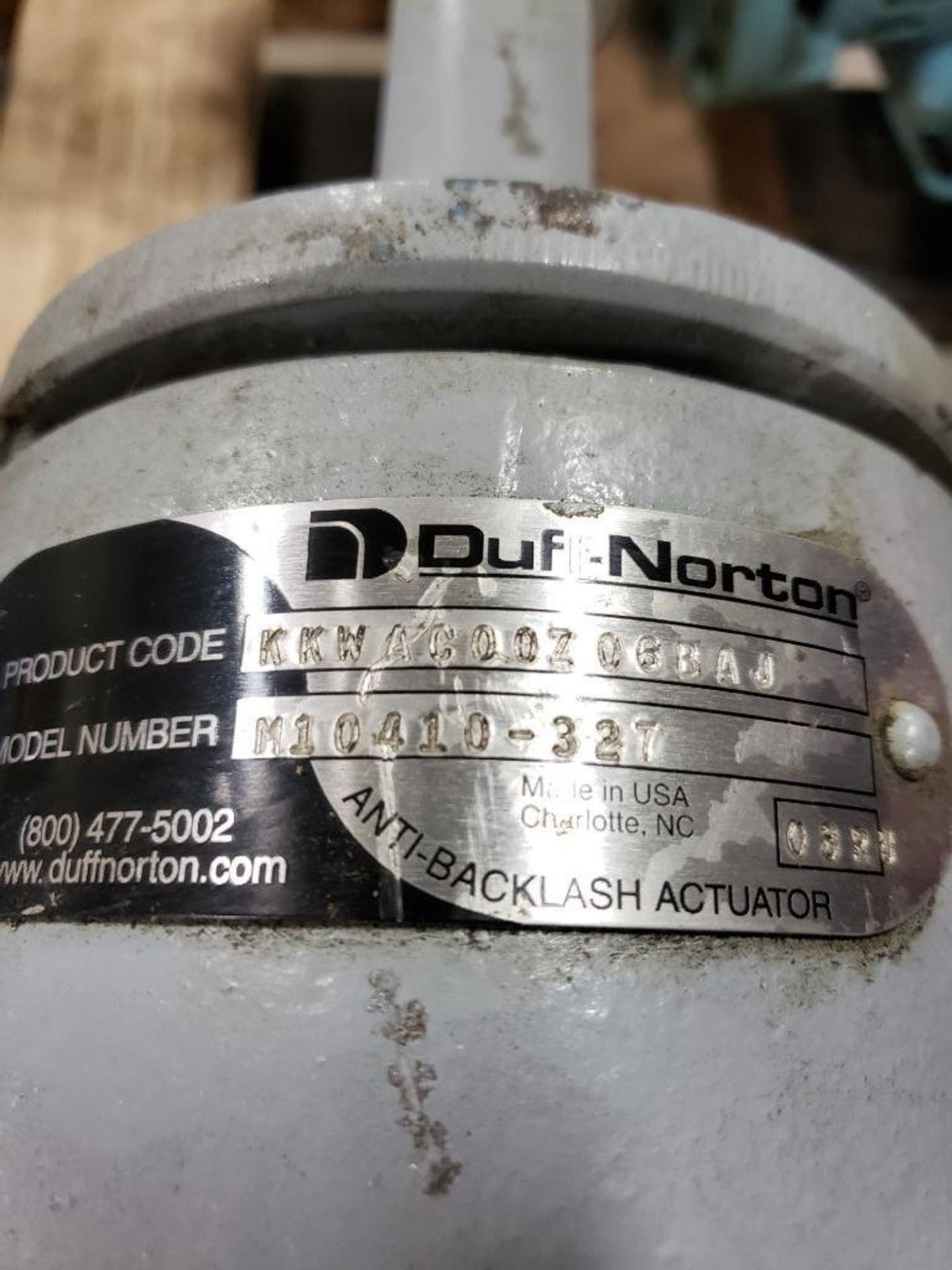 Duff Norton anti-backlash actuator, model M10410-327. - Image 3 of 3