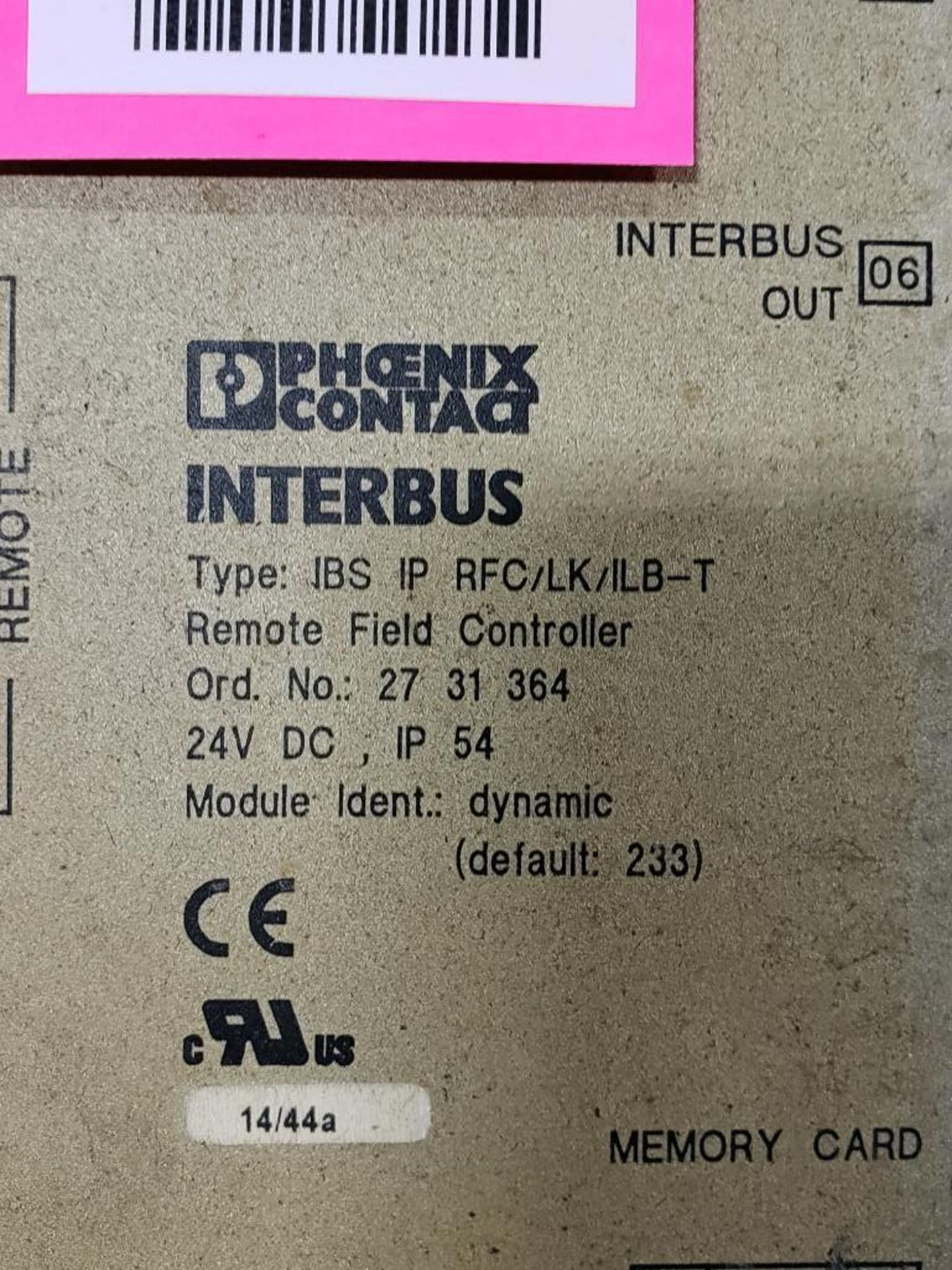 Qty 2 - Phoenix Contact Interbus Model IBS-IP-RFC/LK/ILB-T controller. - Image 2 of 2