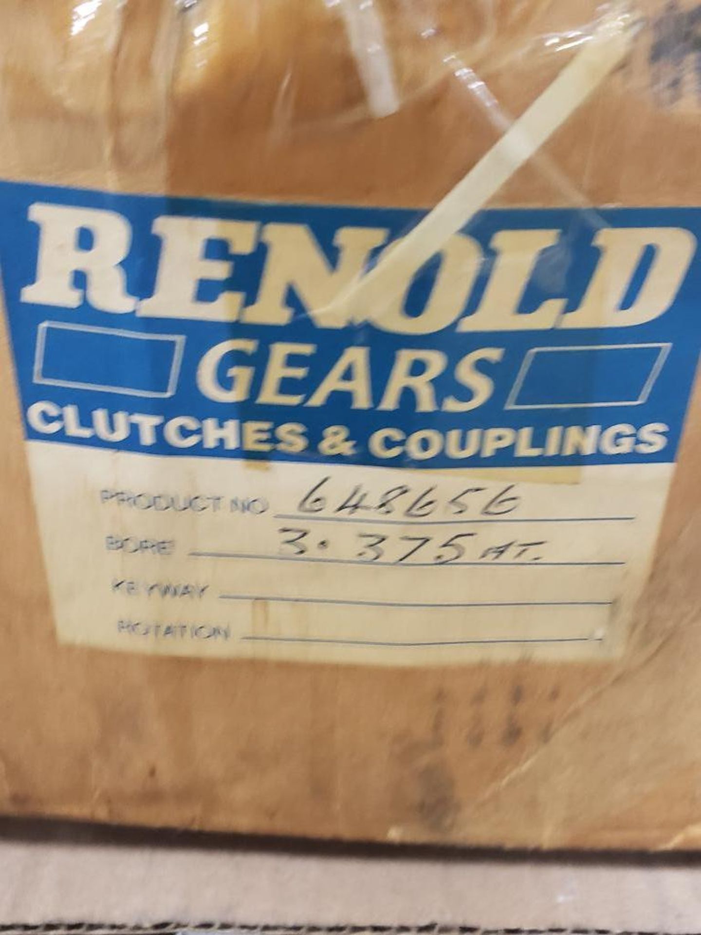 Renold Clutch model 648656, bore 3.375. New in box.