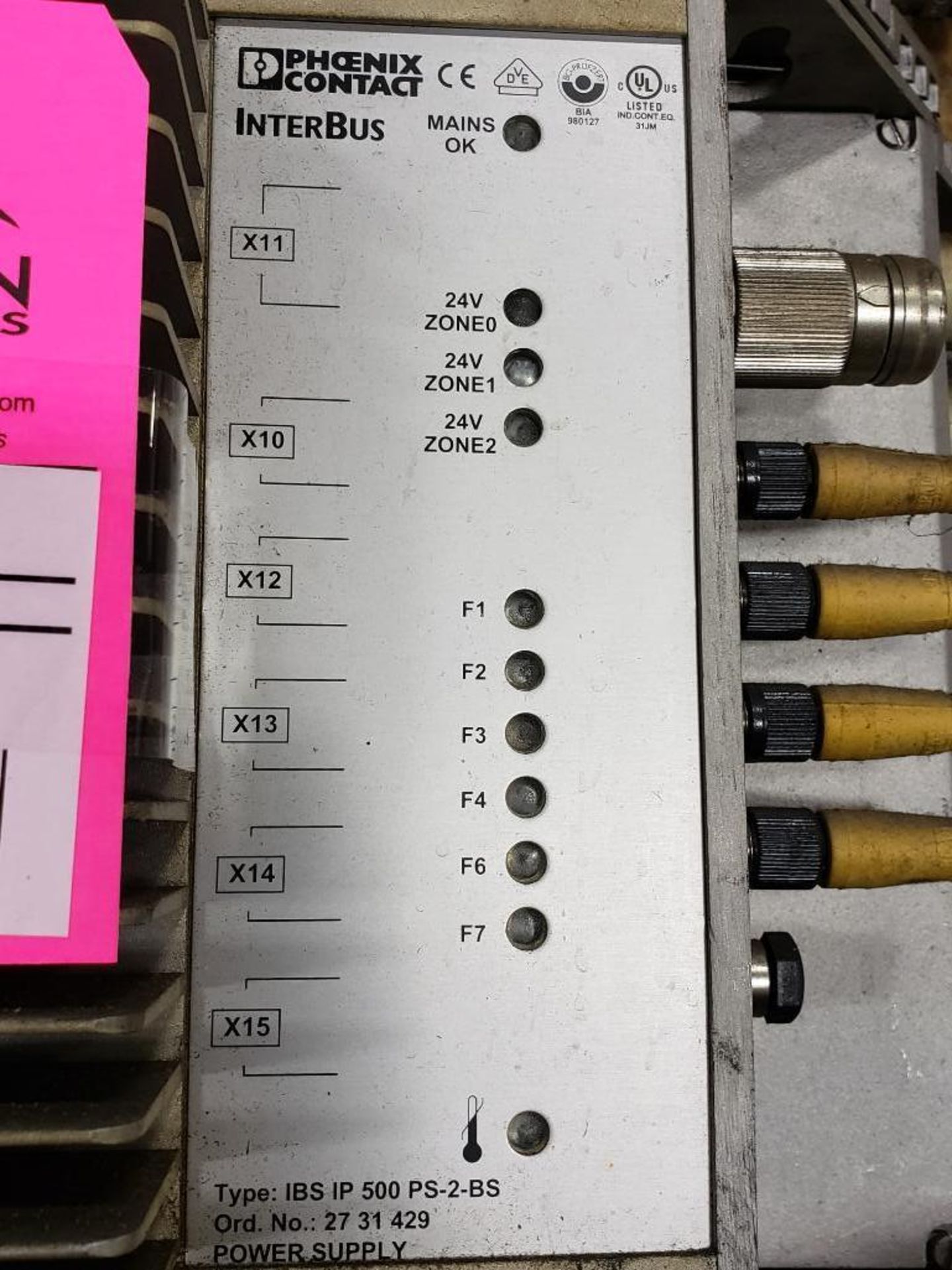 Phoenix Contact Interbus Model IBS-IP-500PS-2-BS controller. - Image 2 of 2