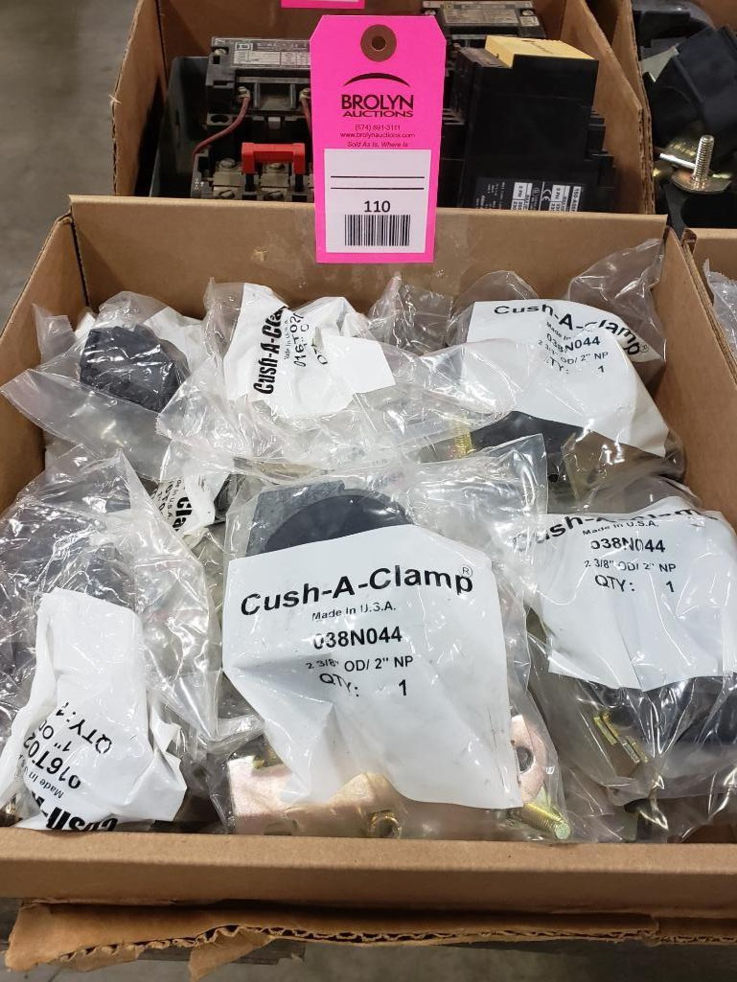 Large qty of Cush-A-Clamps as pictured.