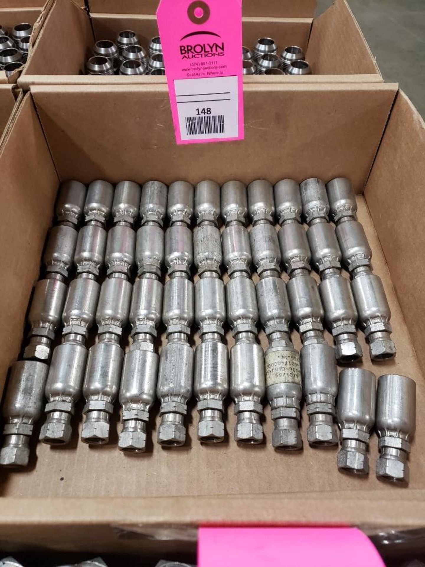 Lot of assorted hydraulic fittings new as pictured.