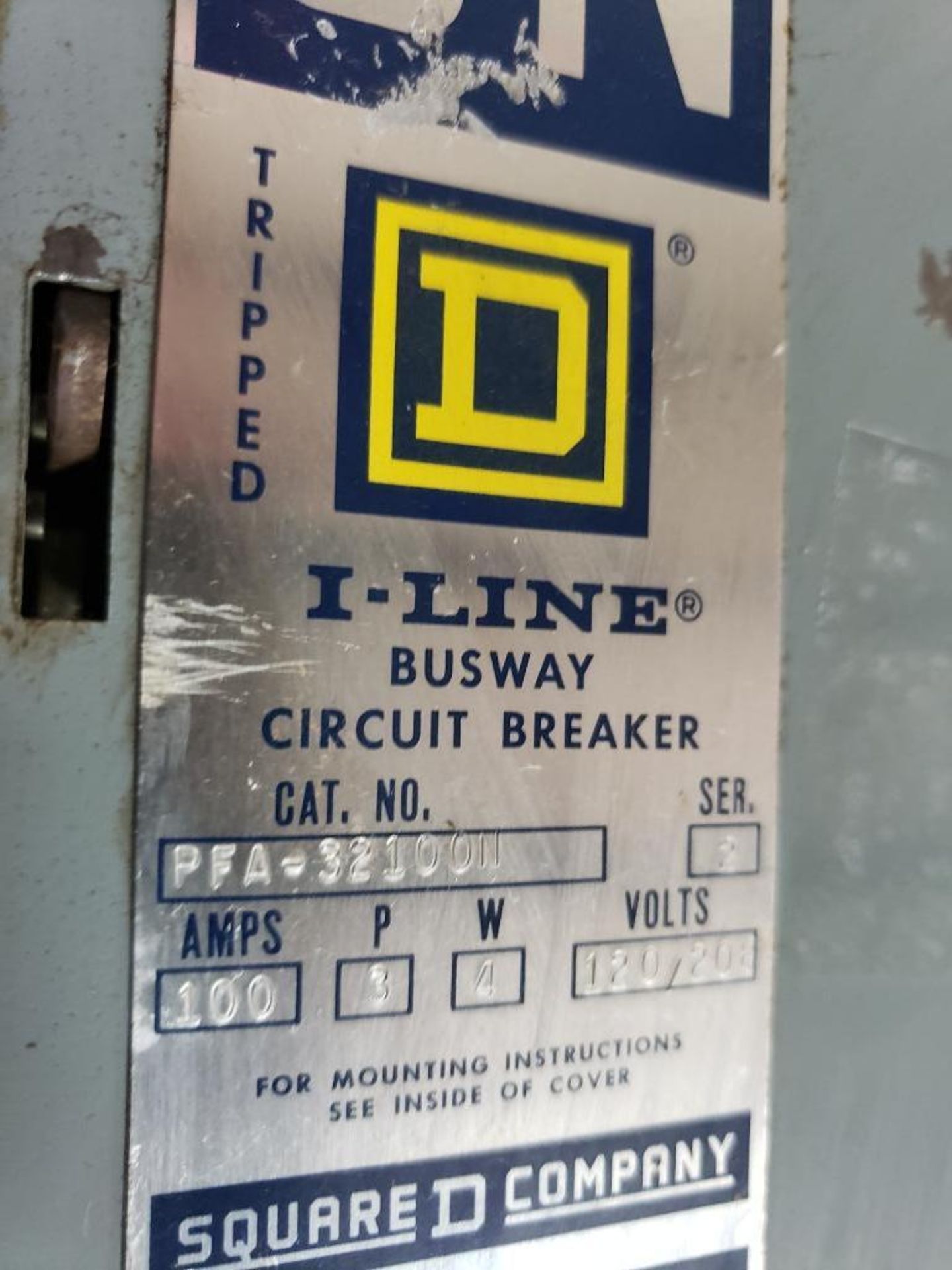 Square D I-line busway switch. Catalog PFA-32100-N. - Image 2 of 3