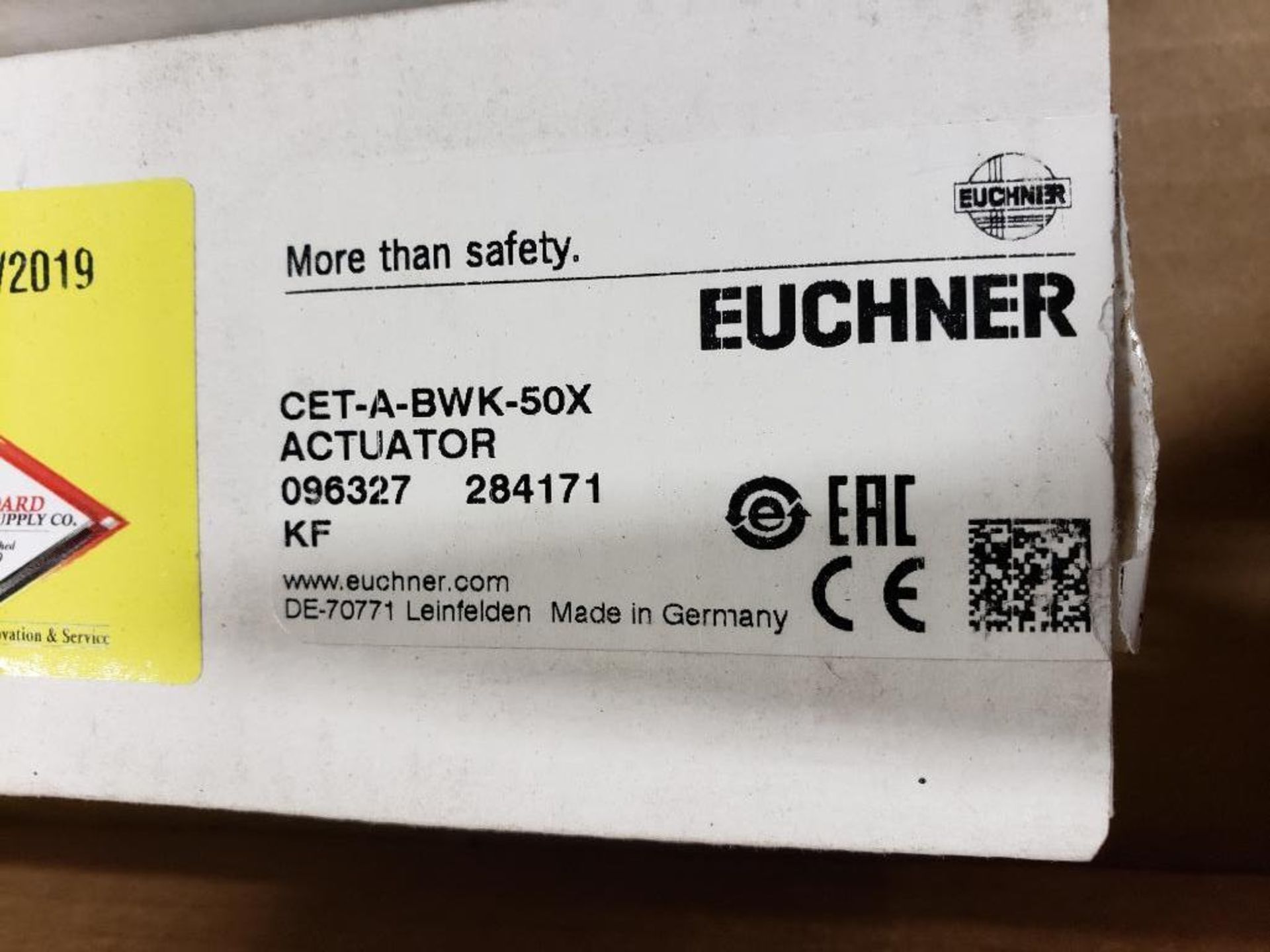 Qty 2 - Euchner actuator. Model CET-A-BWK-50X. New in box. - Image 2 of 2