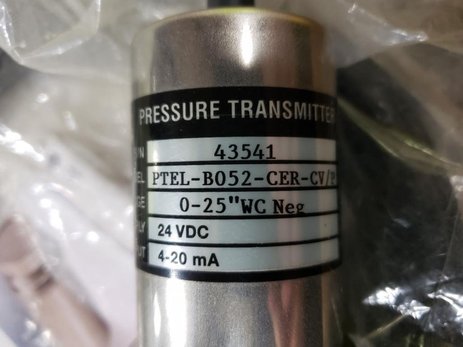 Qty 4 - Pressure transducer model PTEL-B052-CER-CV/P. New as pictured. - Image 2 of 4