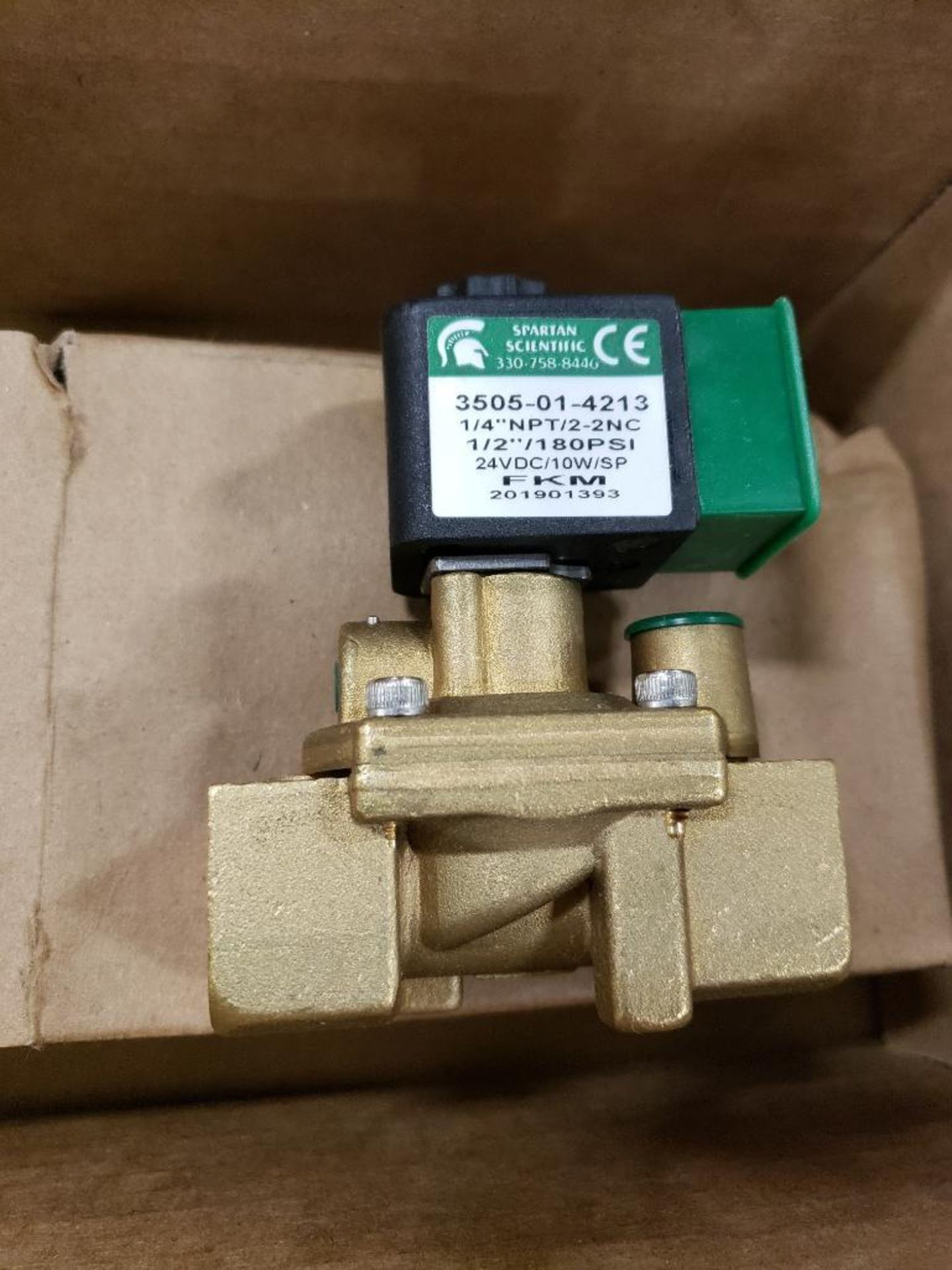 Spartan Scientific valve. Part number 3505-01-4213. New in box.