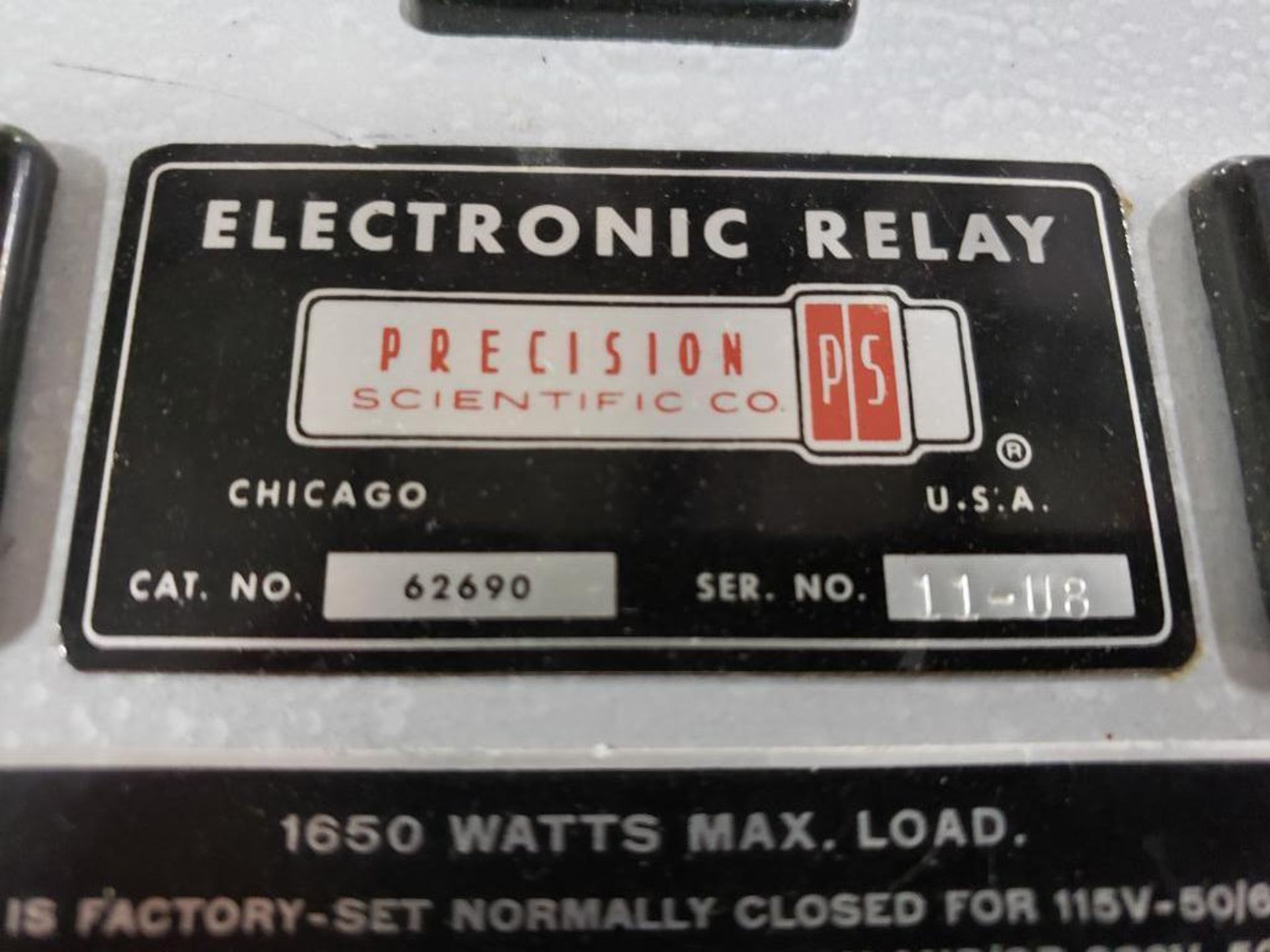 Precision Scientific electronic relay. - Image 3 of 3