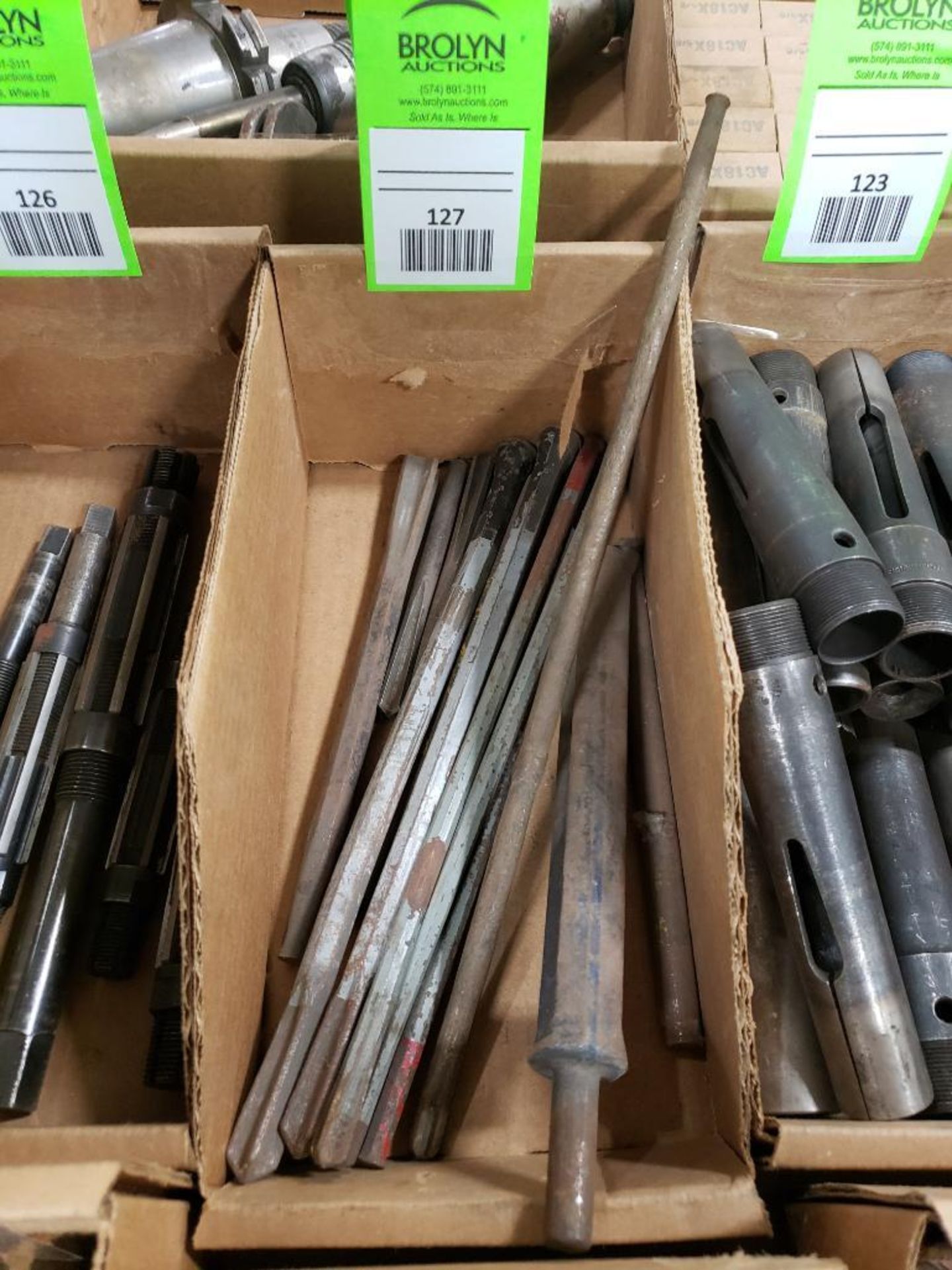 Assorted chisels.
