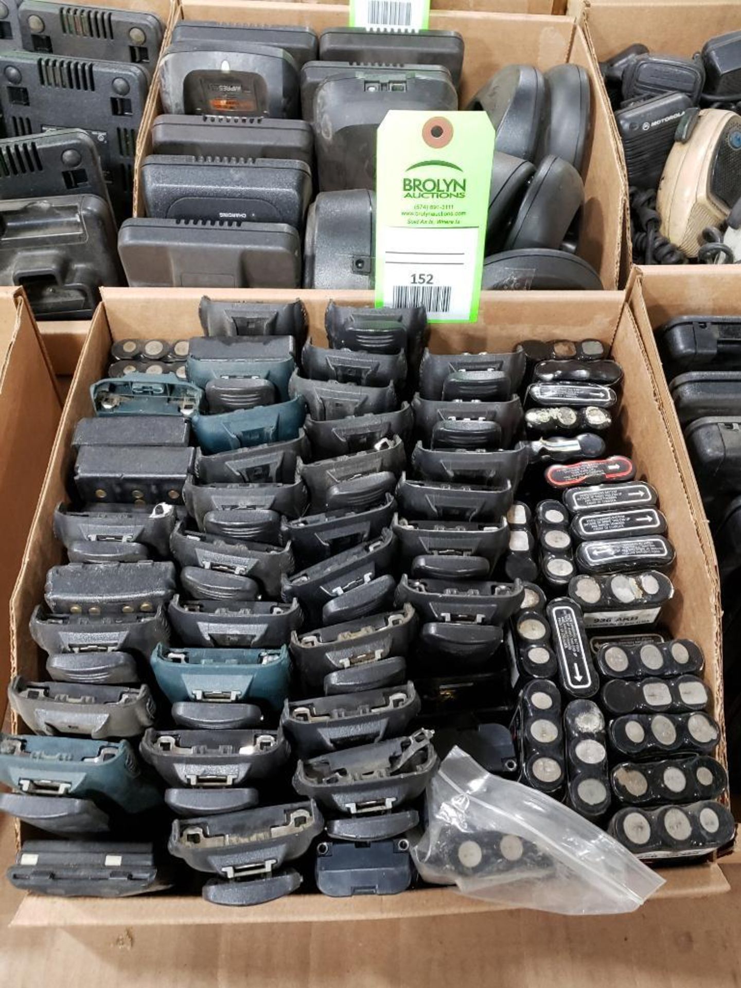 Large qty of walkie talkie batteries.