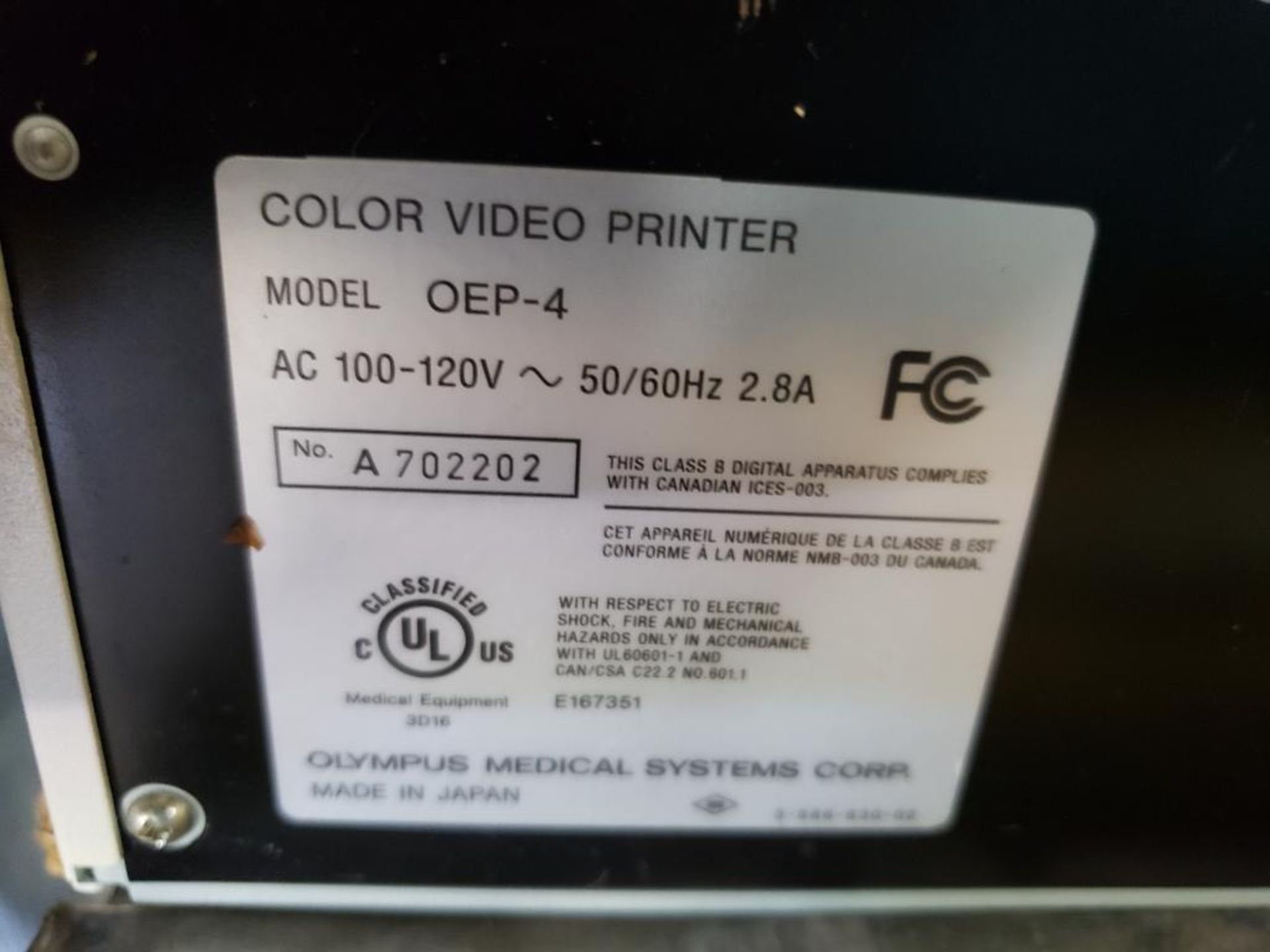 Olympus model OEP-4 HDTV color video printer. - Image 2 of 3