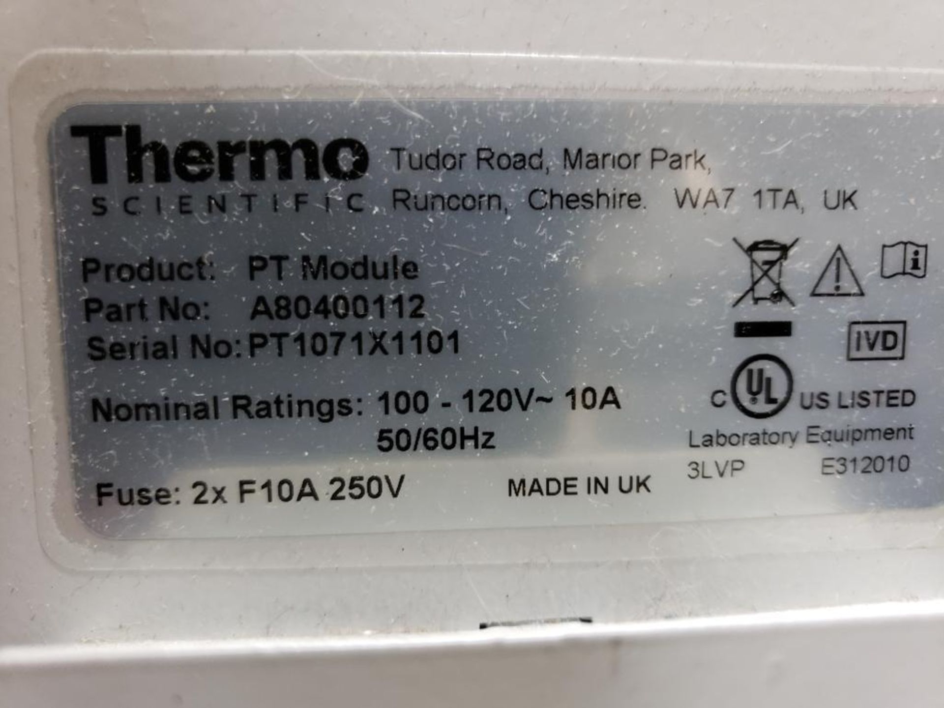 Thermo Scientific PT Module. - Image 4 of 5