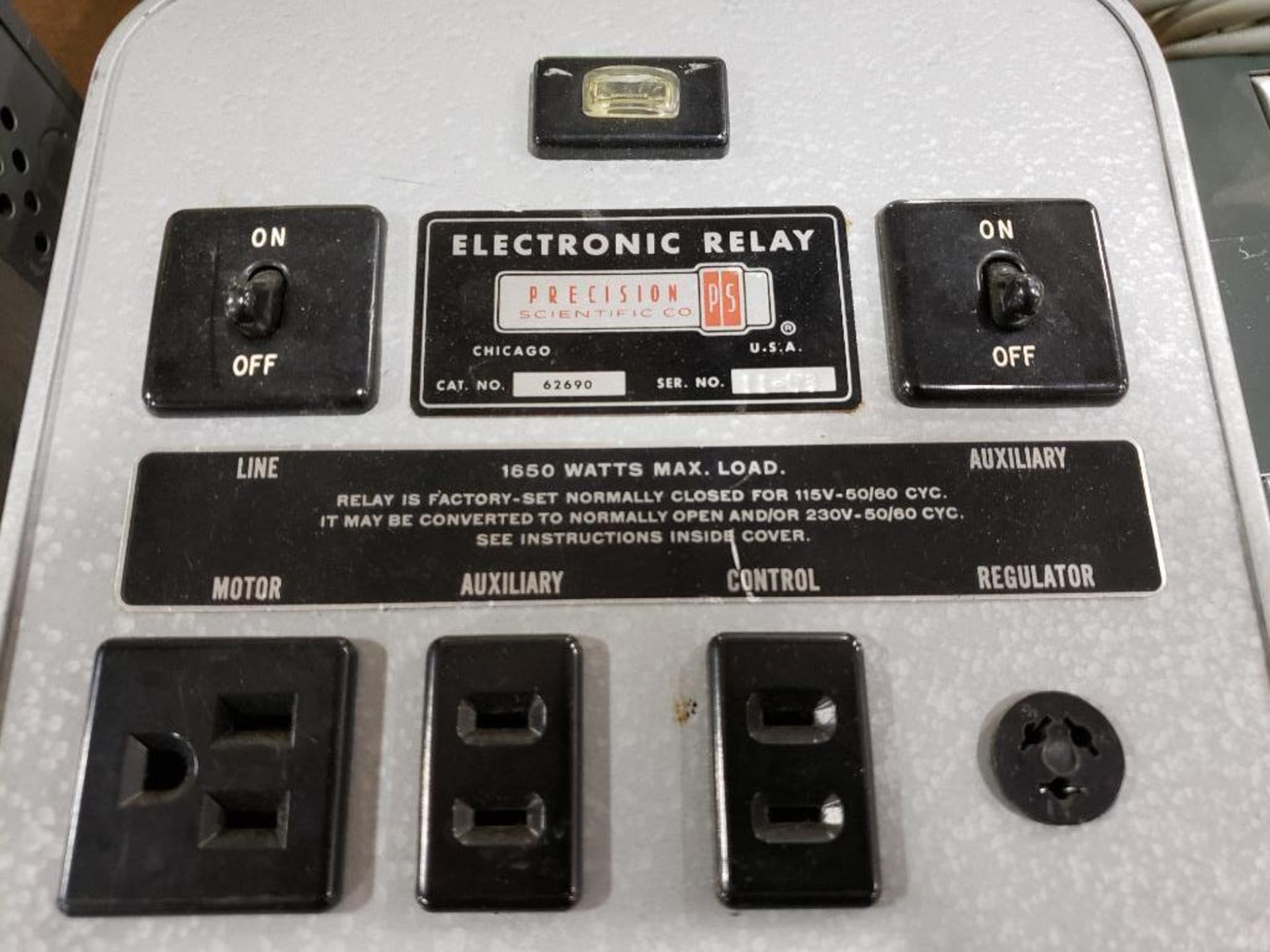 Precision Scientific electronic relay. - Image 2 of 3