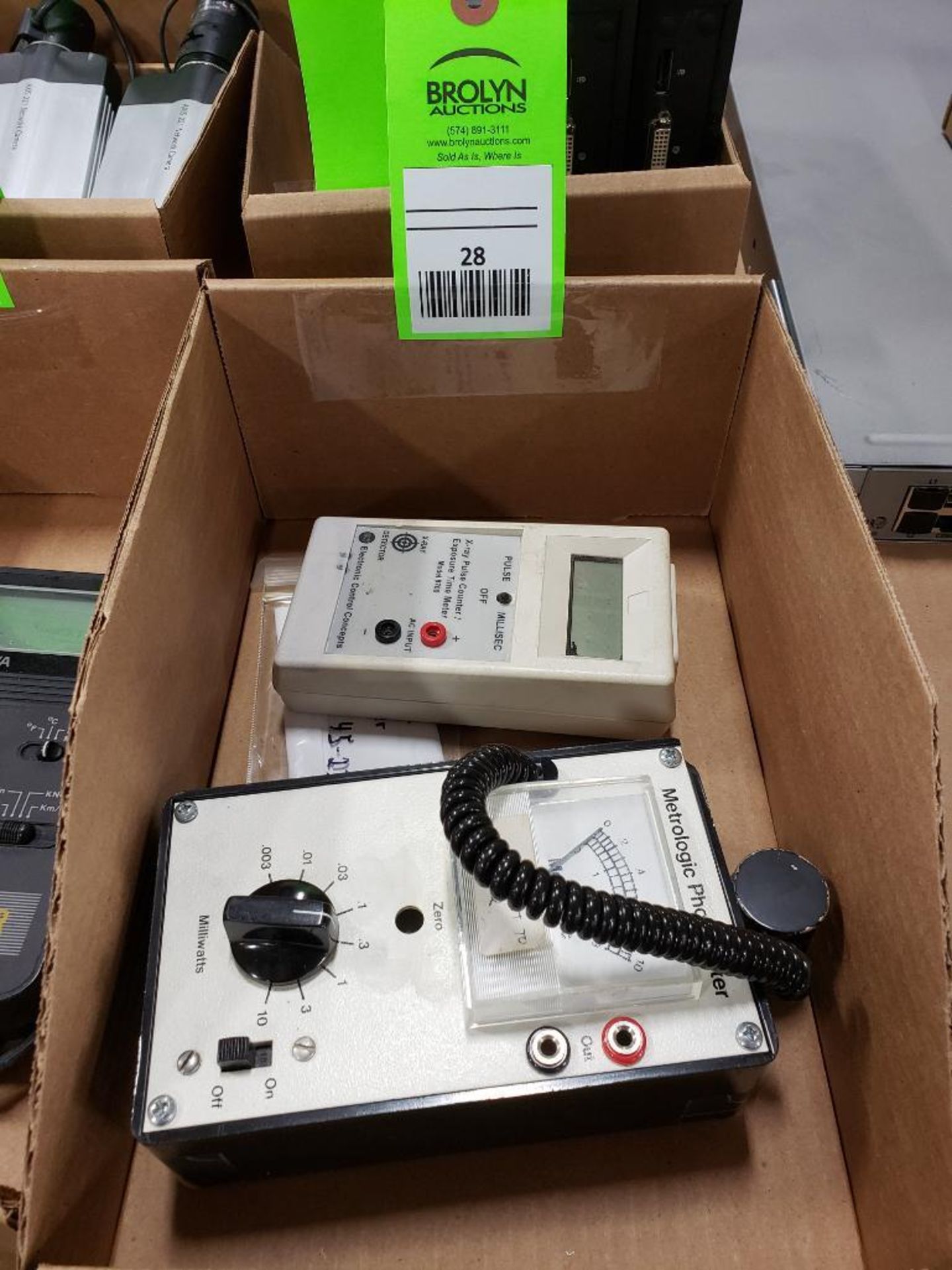 Qty 2 - Assorted test equipment.