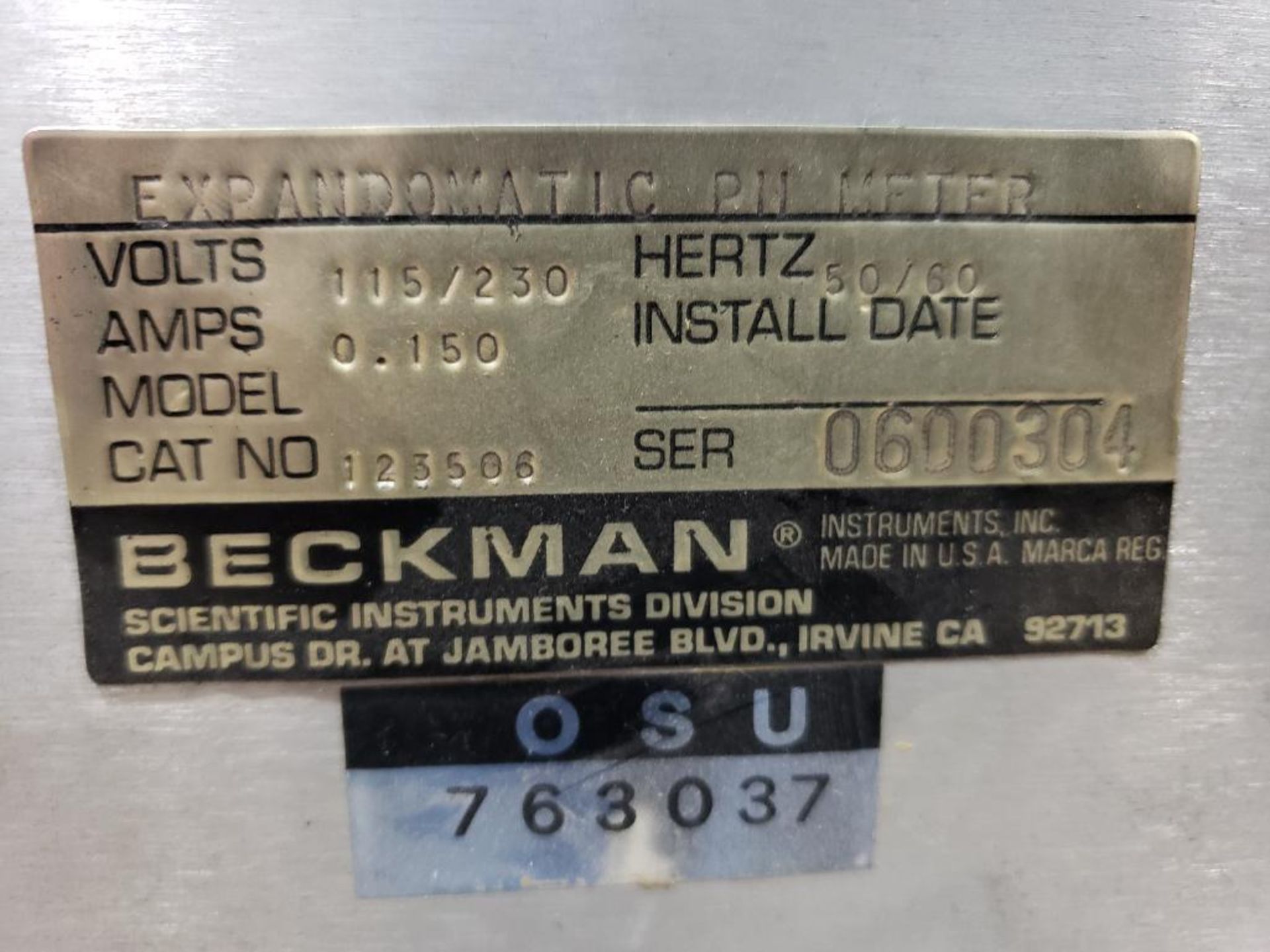 Beckman expandomatic PH meter. - Image 4 of 5