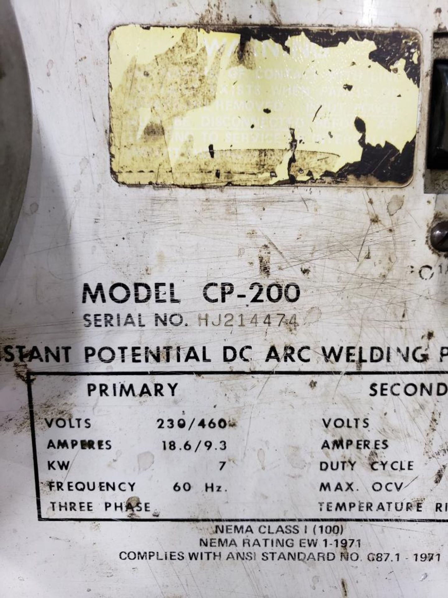 Miller welder model CP-200 with wire feeder. - Image 5 of 6