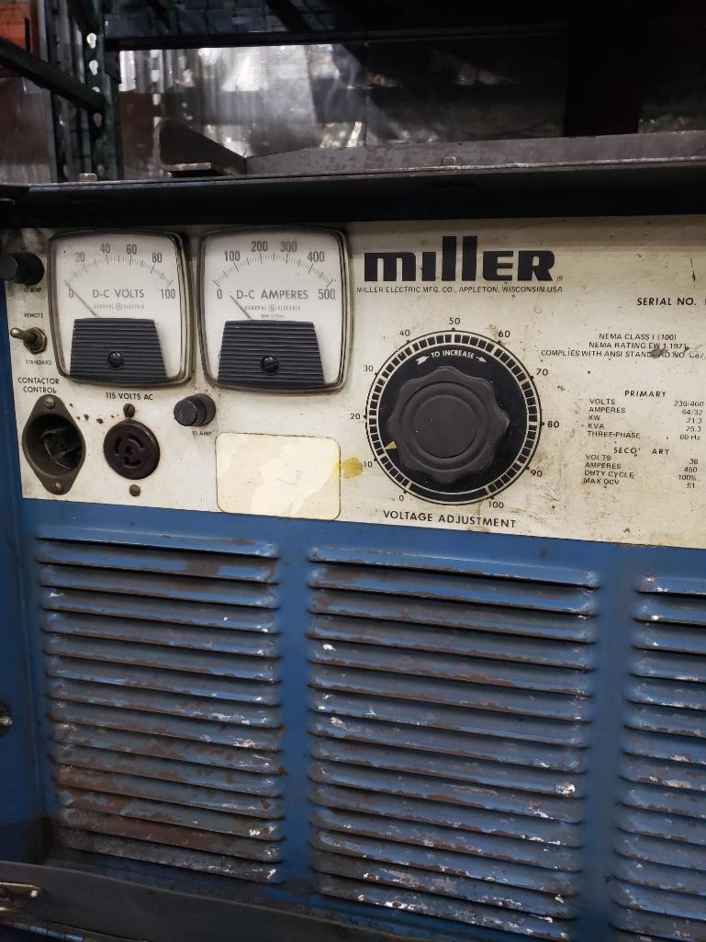 Miller welder, model MP45E, DC arc welding power supply. - Image 4 of 5