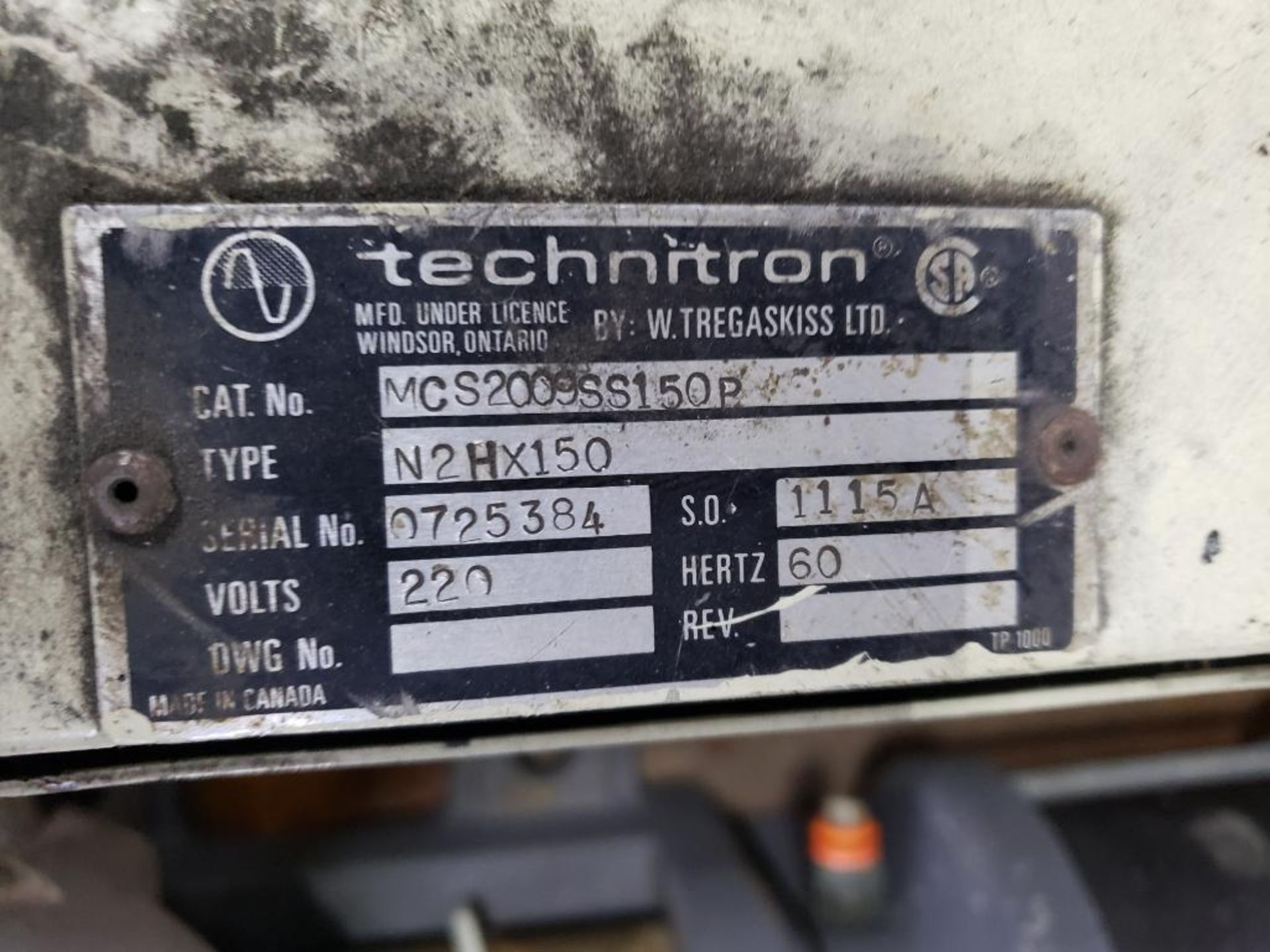 Technitron type N2HX150 weld controller. - Image 3 of 3