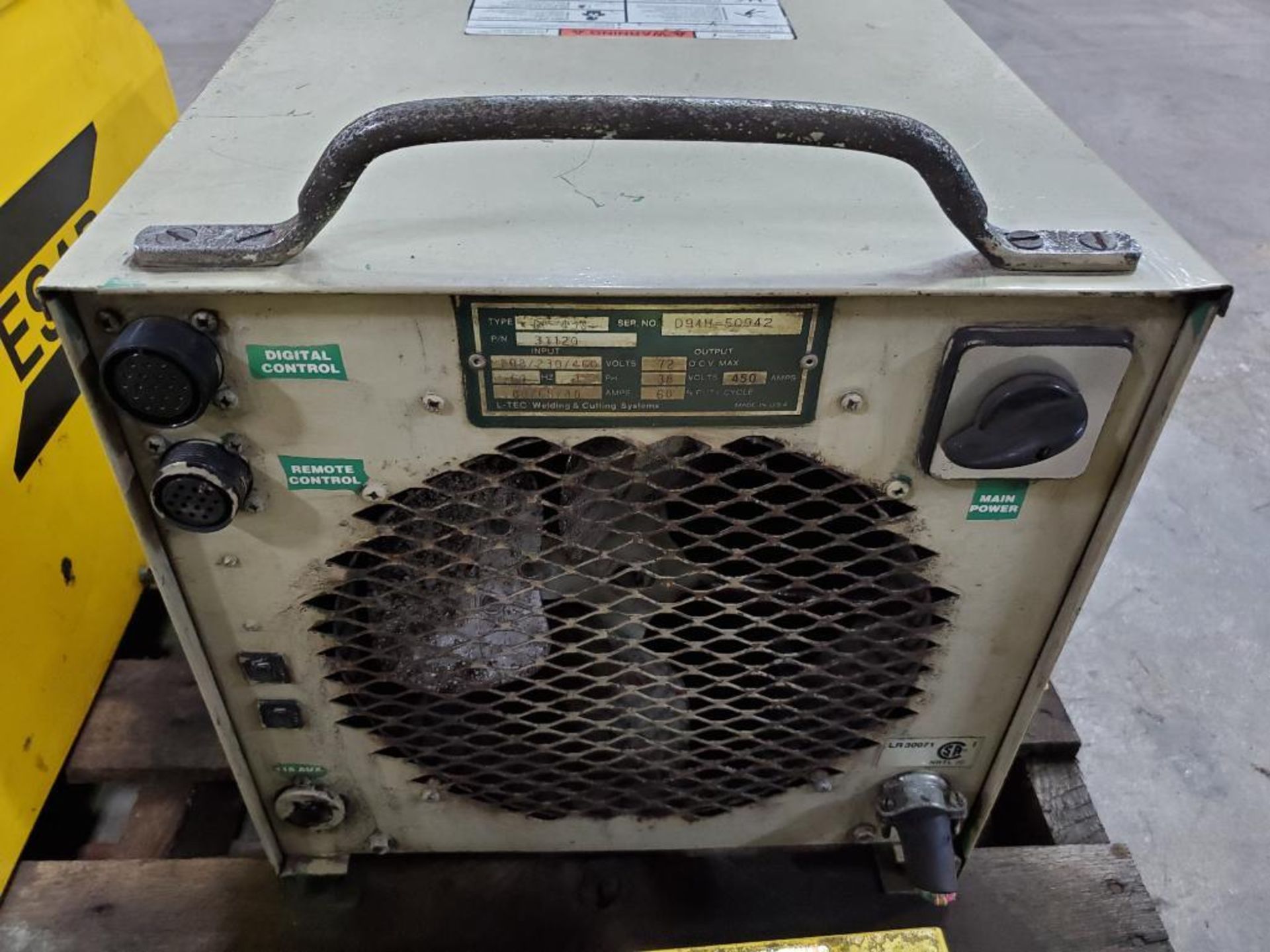 L-Tec Digipulse 450 welder power supply. 208/230/460v 3 phase. - Image 3 of 4